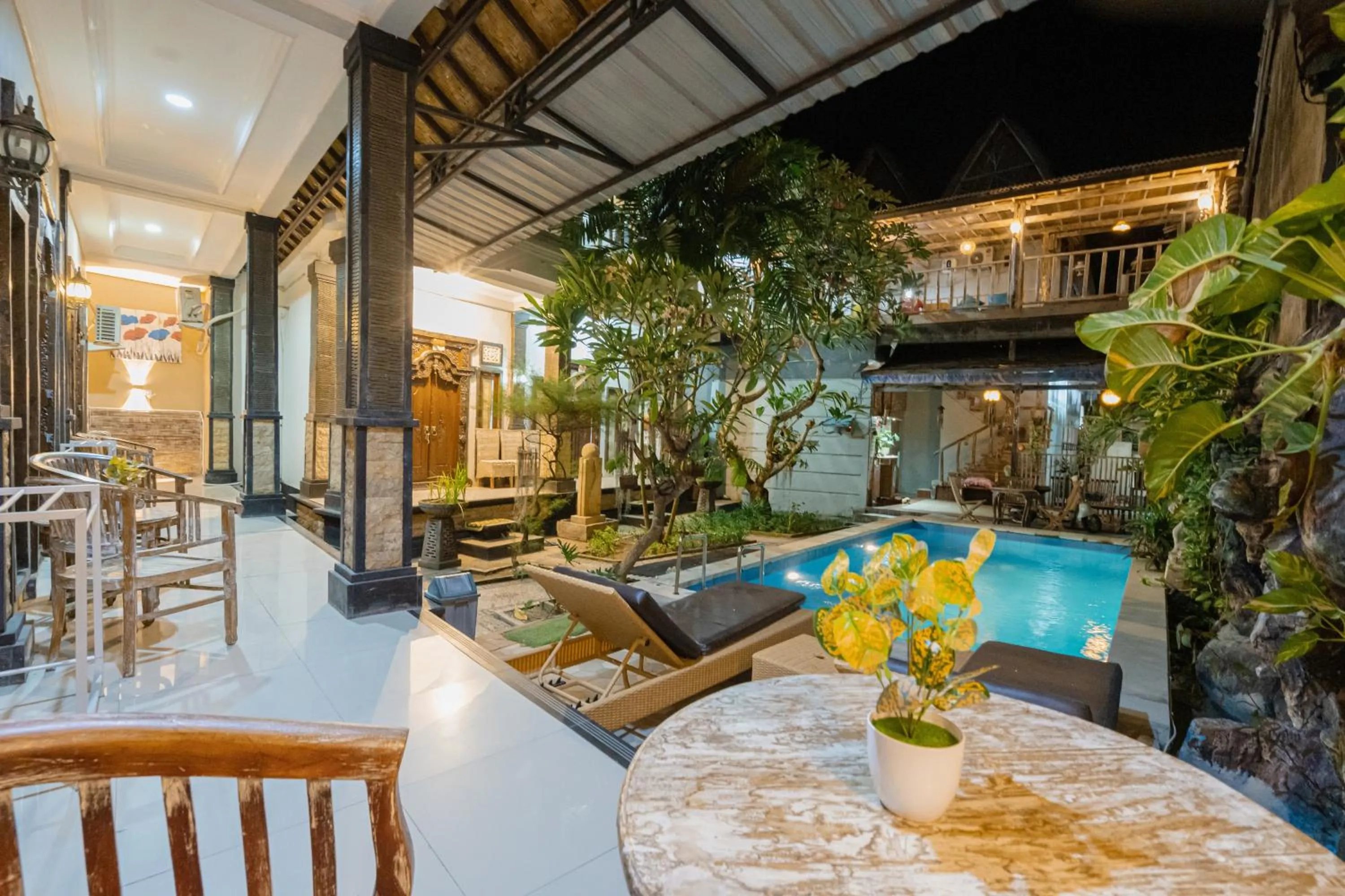 Pool view in The Mel Homestay