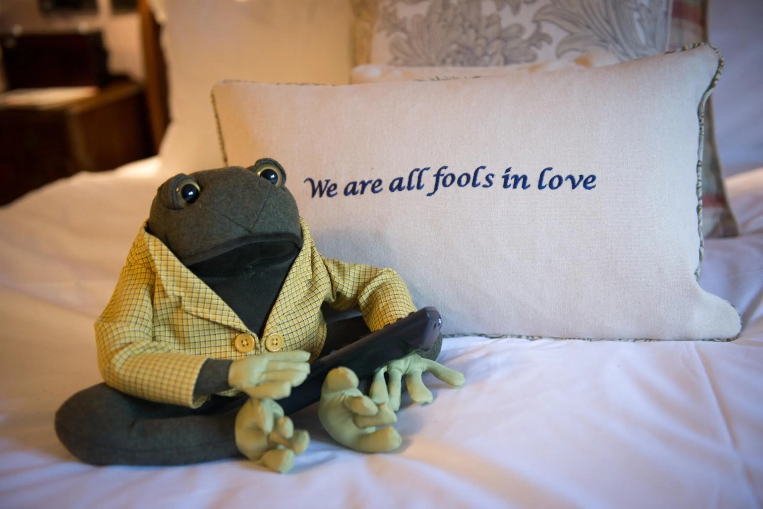 Decorative detail, Bed in 1777. At The Albion