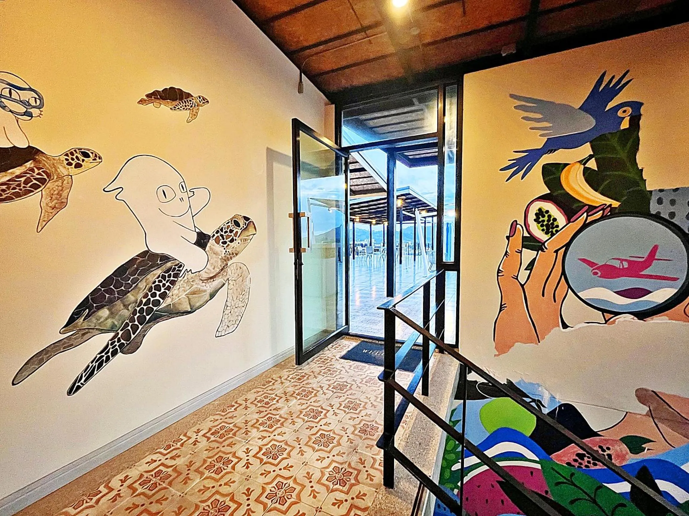 Inner courtyard view in The Sixteenth Naiyang Beach Hotel- Free Schedule Airport Shuttle