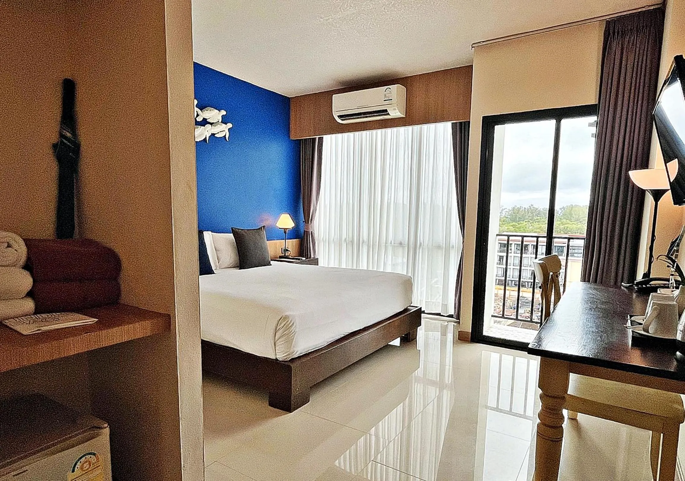 Bed in The Sixteenth Naiyang Beach Hotel- Free Schedule Airport Shuttle