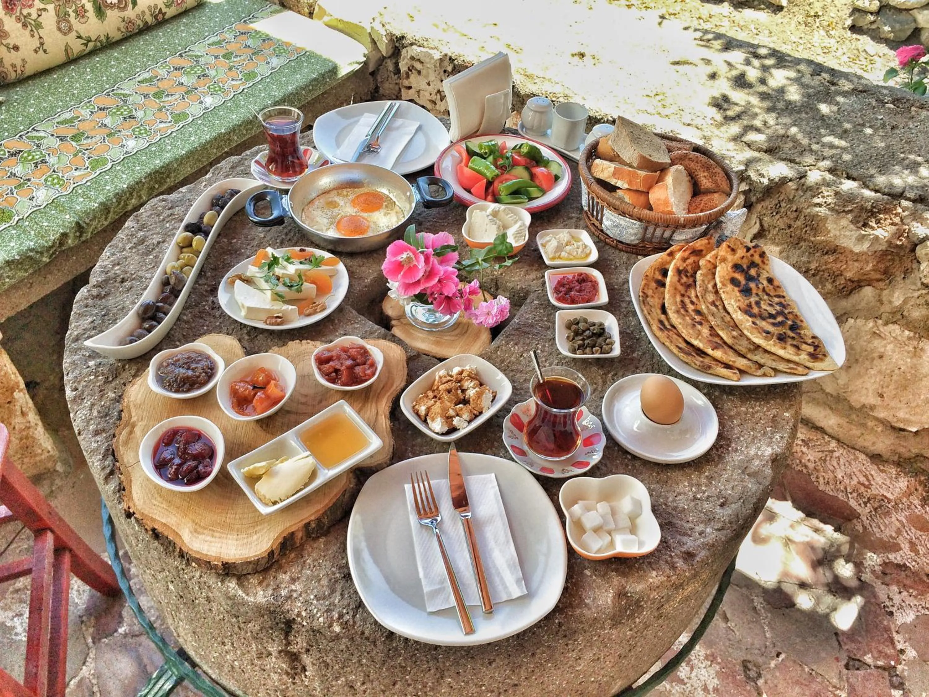 Continental breakfast in Saklı Konak