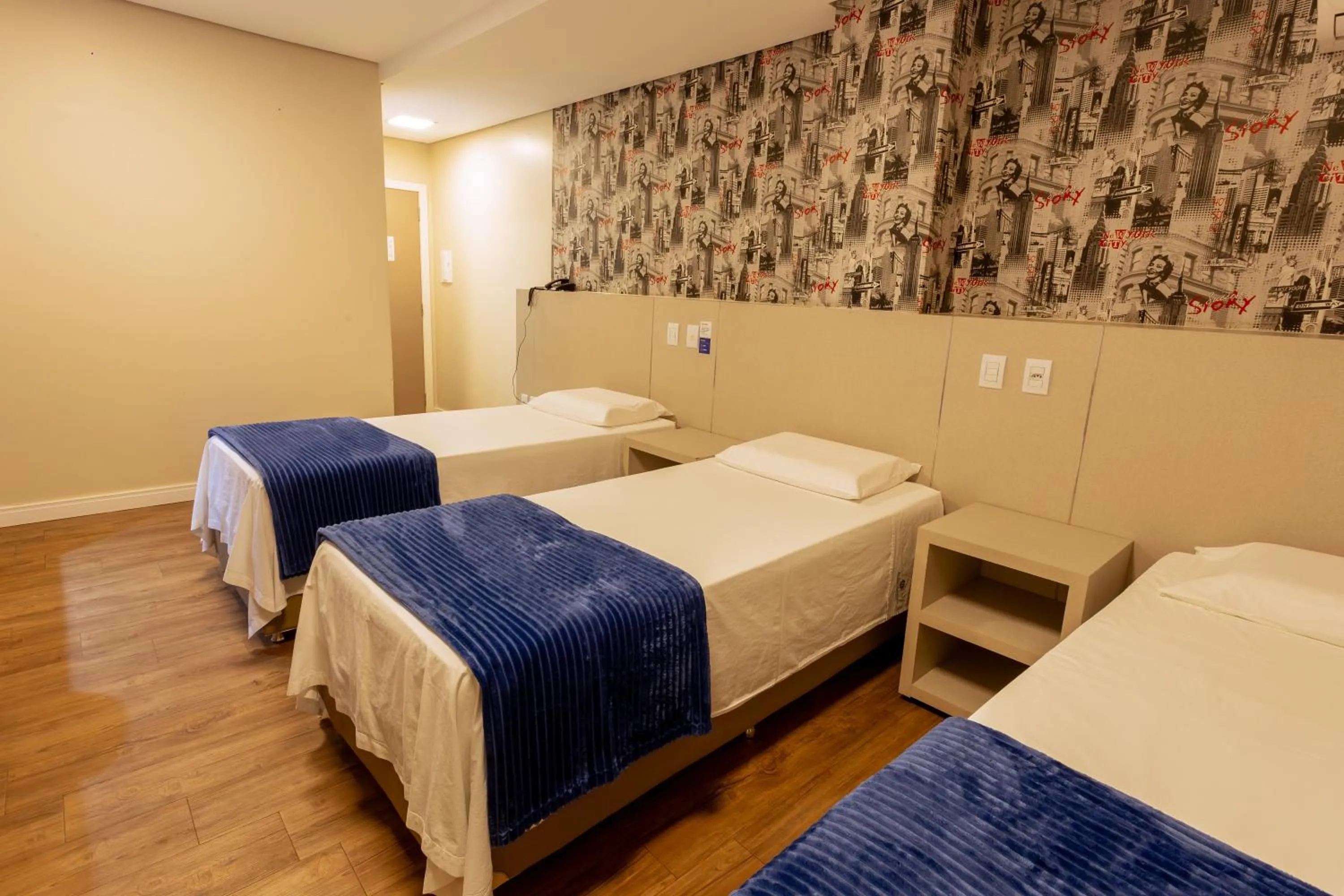 Bedroom, Bed in Hiber Hotel - Acesso a Chapecó