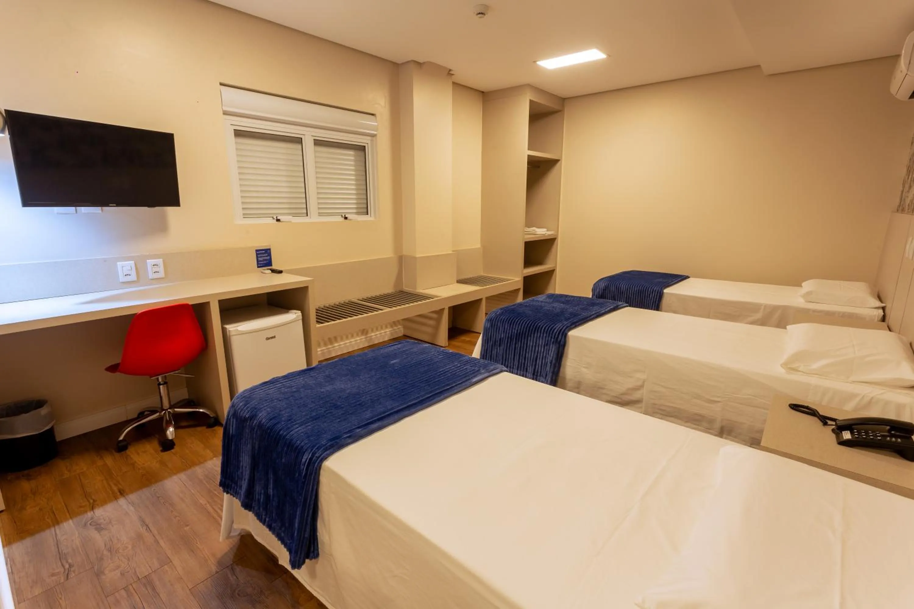 TV and multimedia, Bed in Hiber Hotel - Acesso a Chapecó