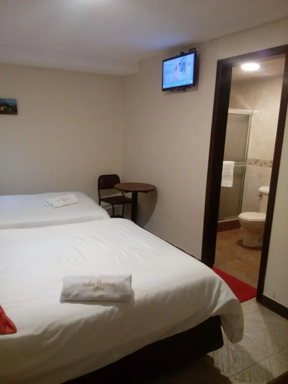 Bed in Hotel Saint Thomas