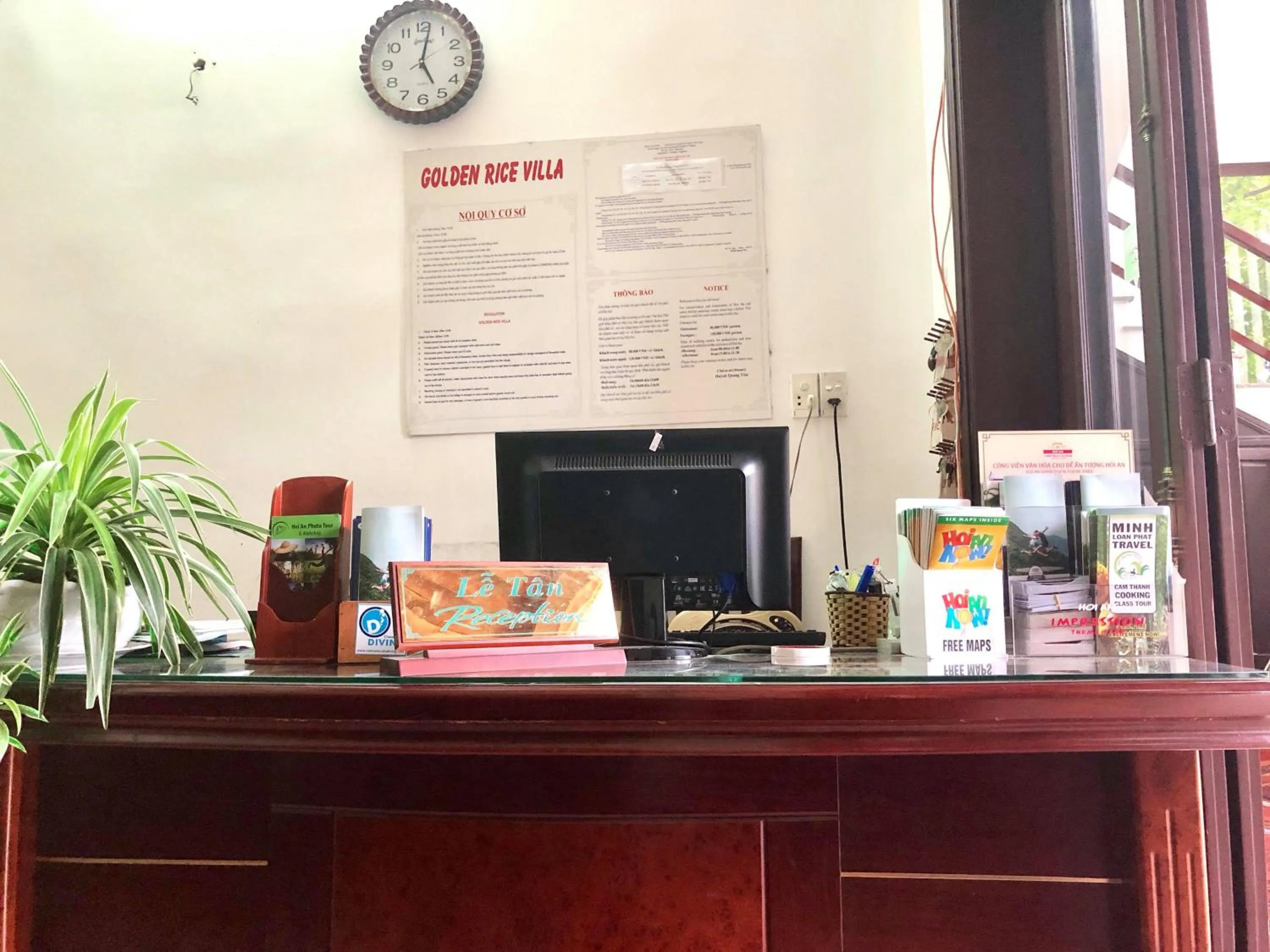 Facade/entrance in Hoi An Golden Rice Villa