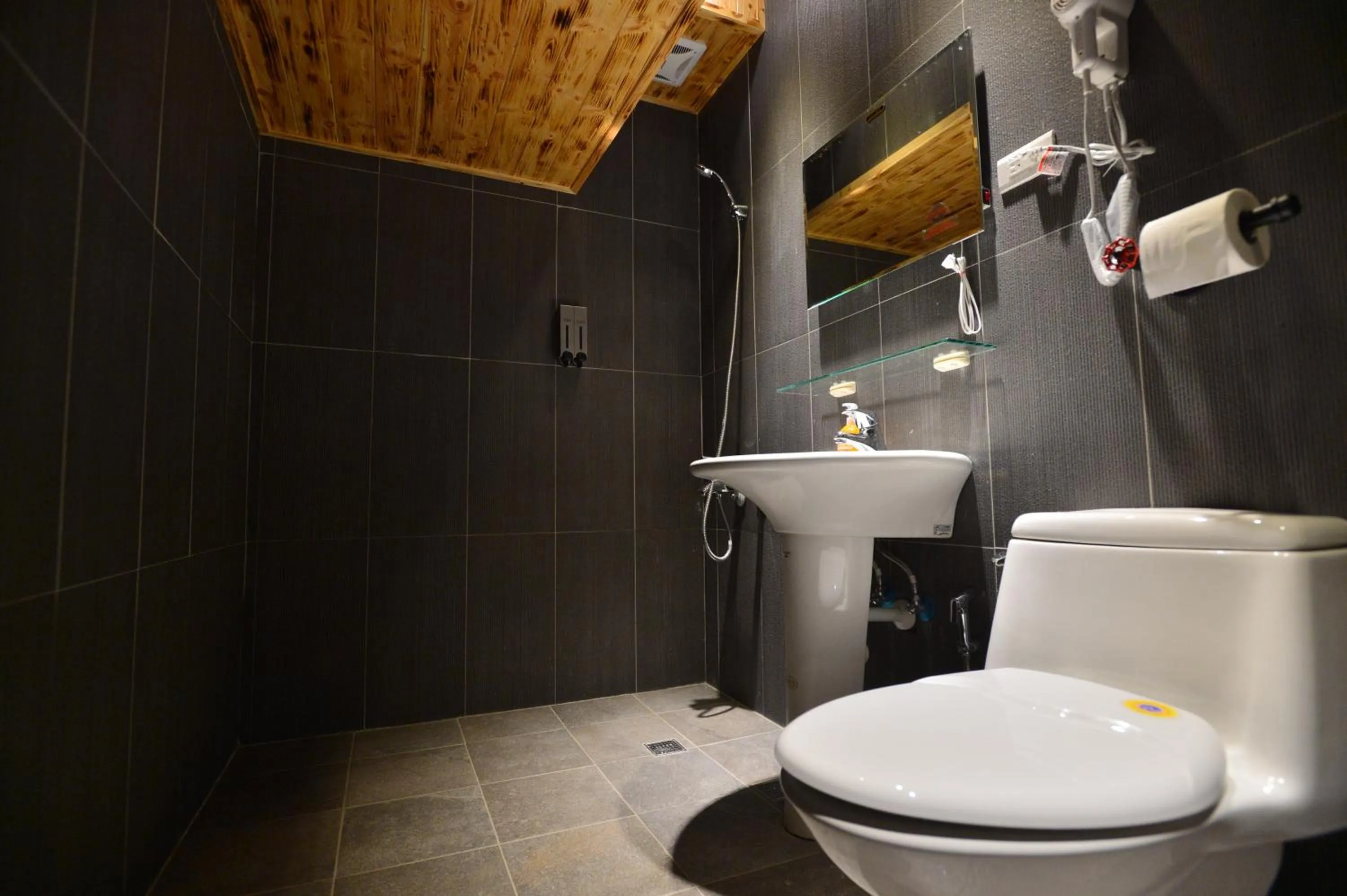 Shower in Just Walk Backpacker Hostel