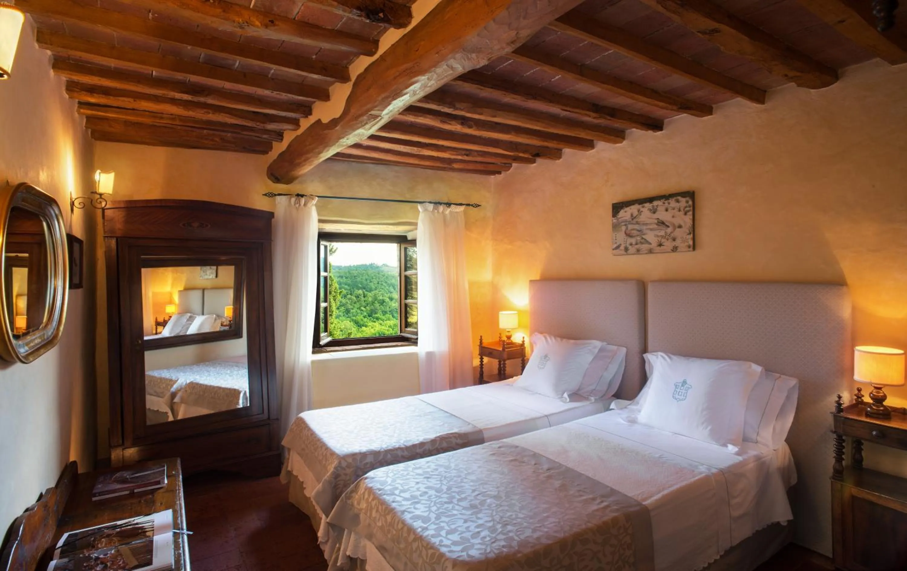 Bedroom, Bed in Castello di Spaltenna Exclusive Resort & Spa