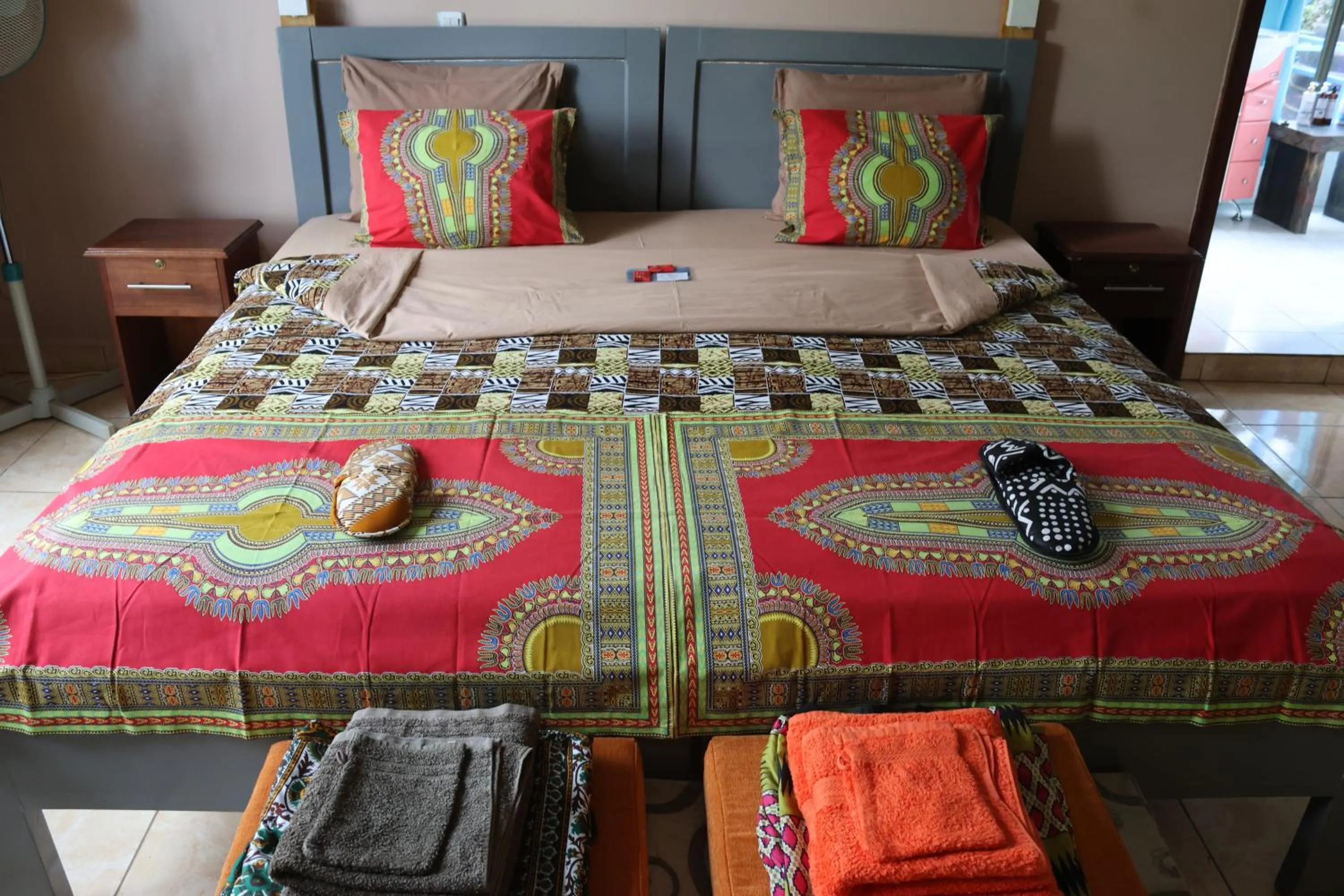 Bed in Umusambi B&B