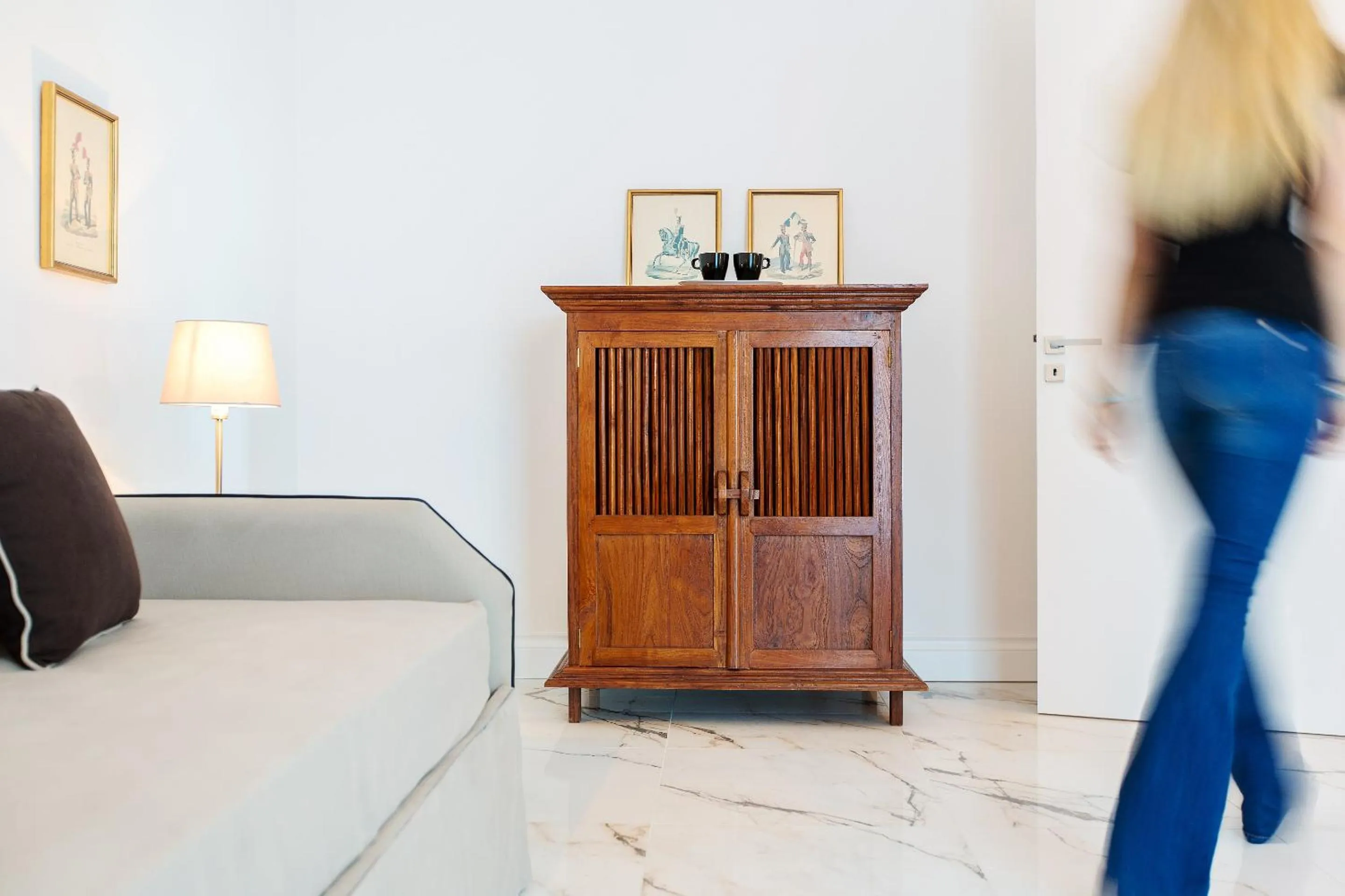 Living room, Bed in Palazzo Murrano - Adults Only