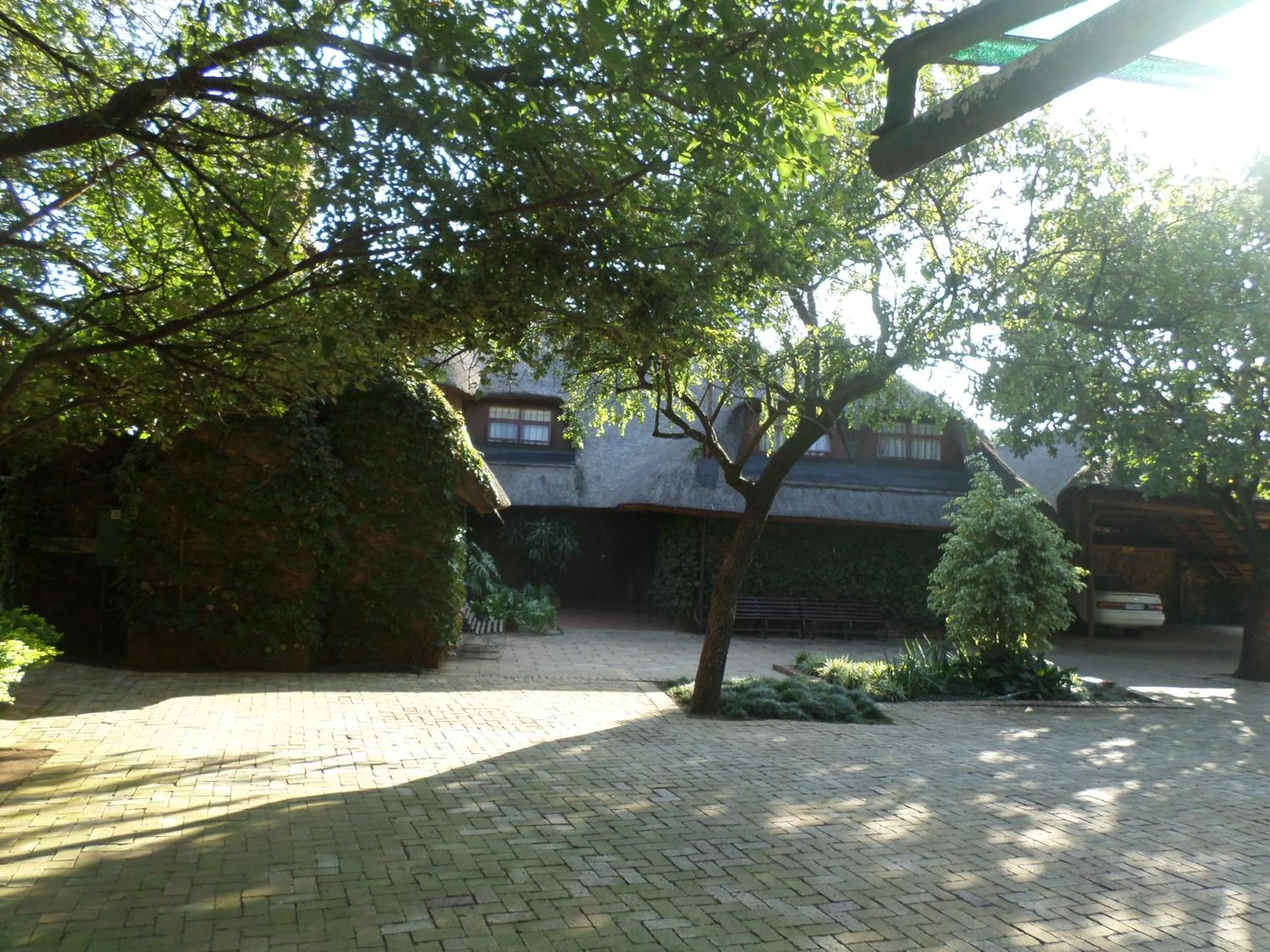 Garden view in Foundry Guest Lodge