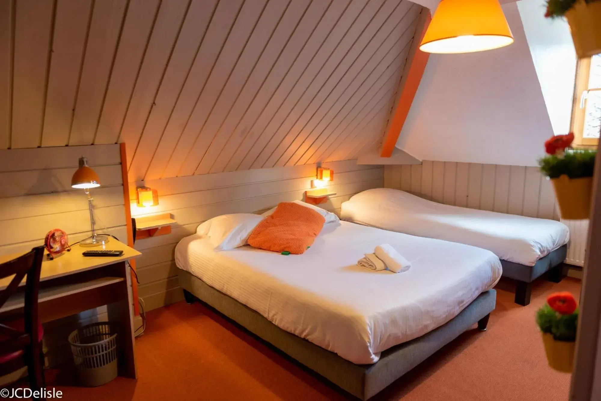 Family Room in Logis - Hotel & Restaurant La Corne d 'Abondance Family Room in Logis - Hotel & Restaurant La Corne d 'Abondance