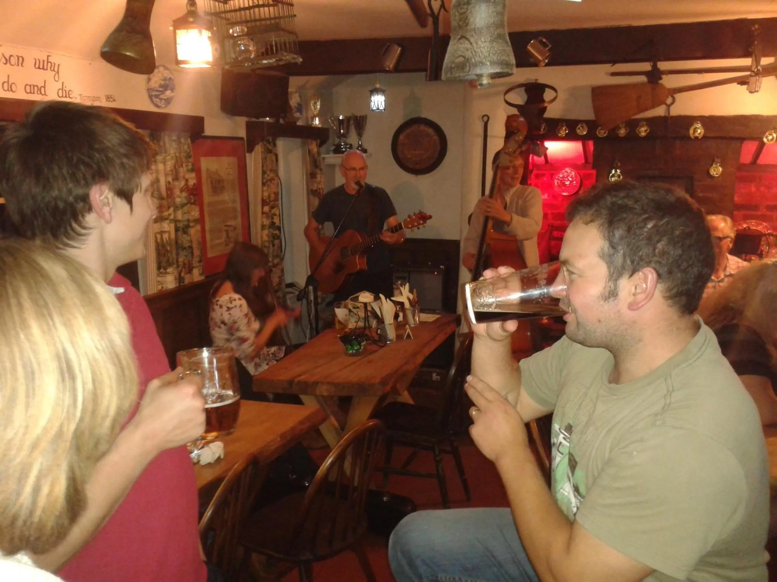 group of guests in The White Hart Inn