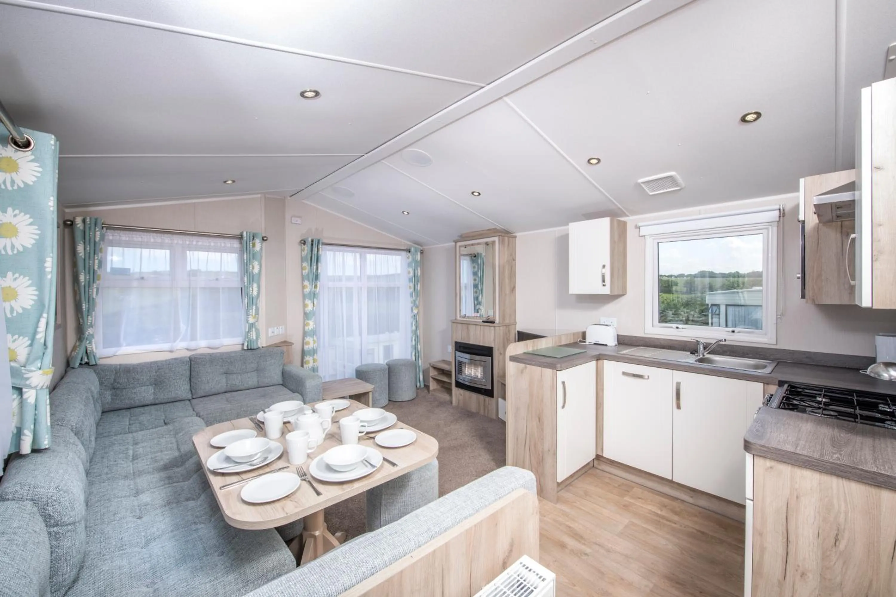 Kitchen or kitchenette in Widemouth Bay Caravan Park