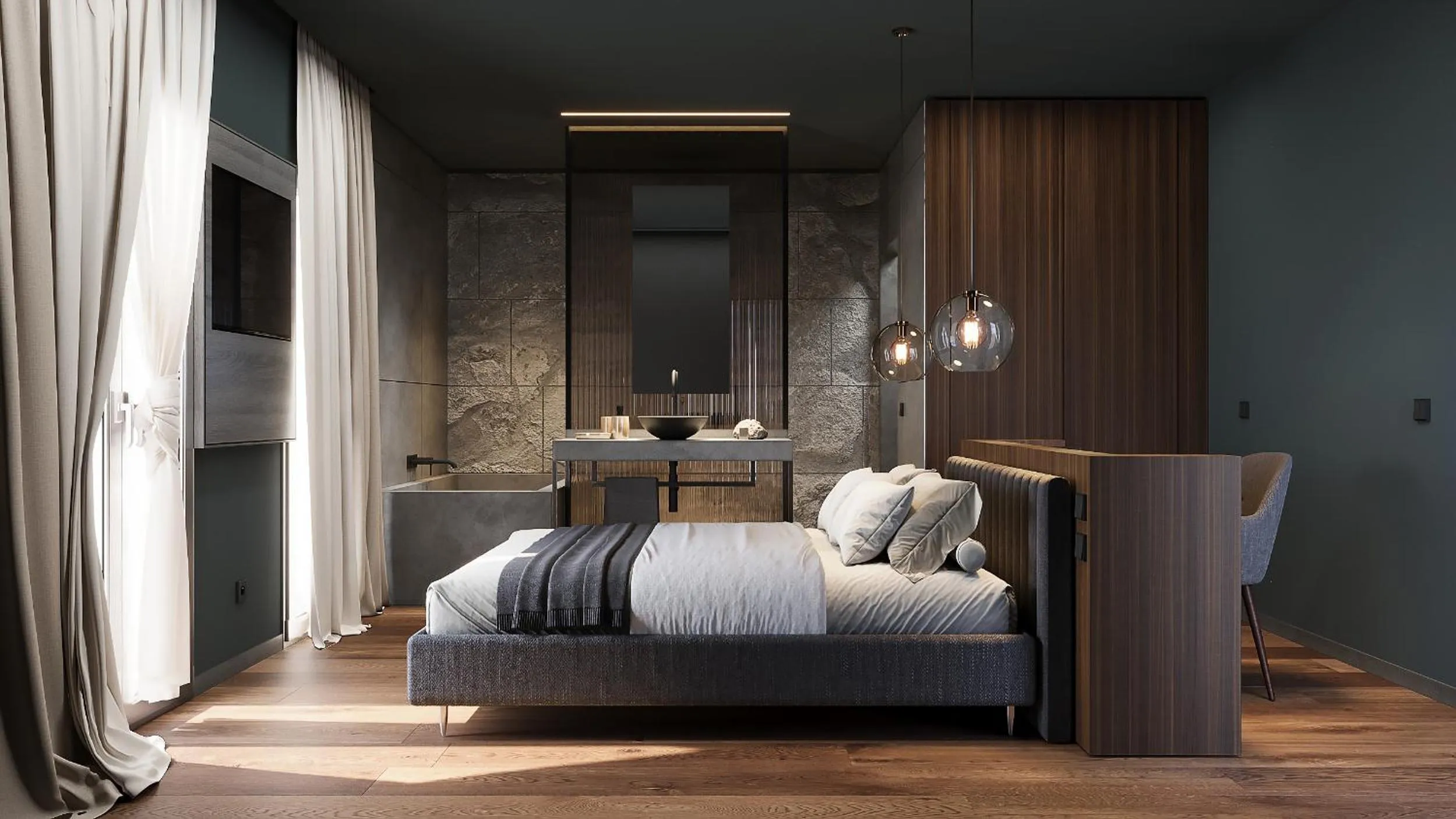 Bedroom, Bed in Boutique Hotel Villa Alberta