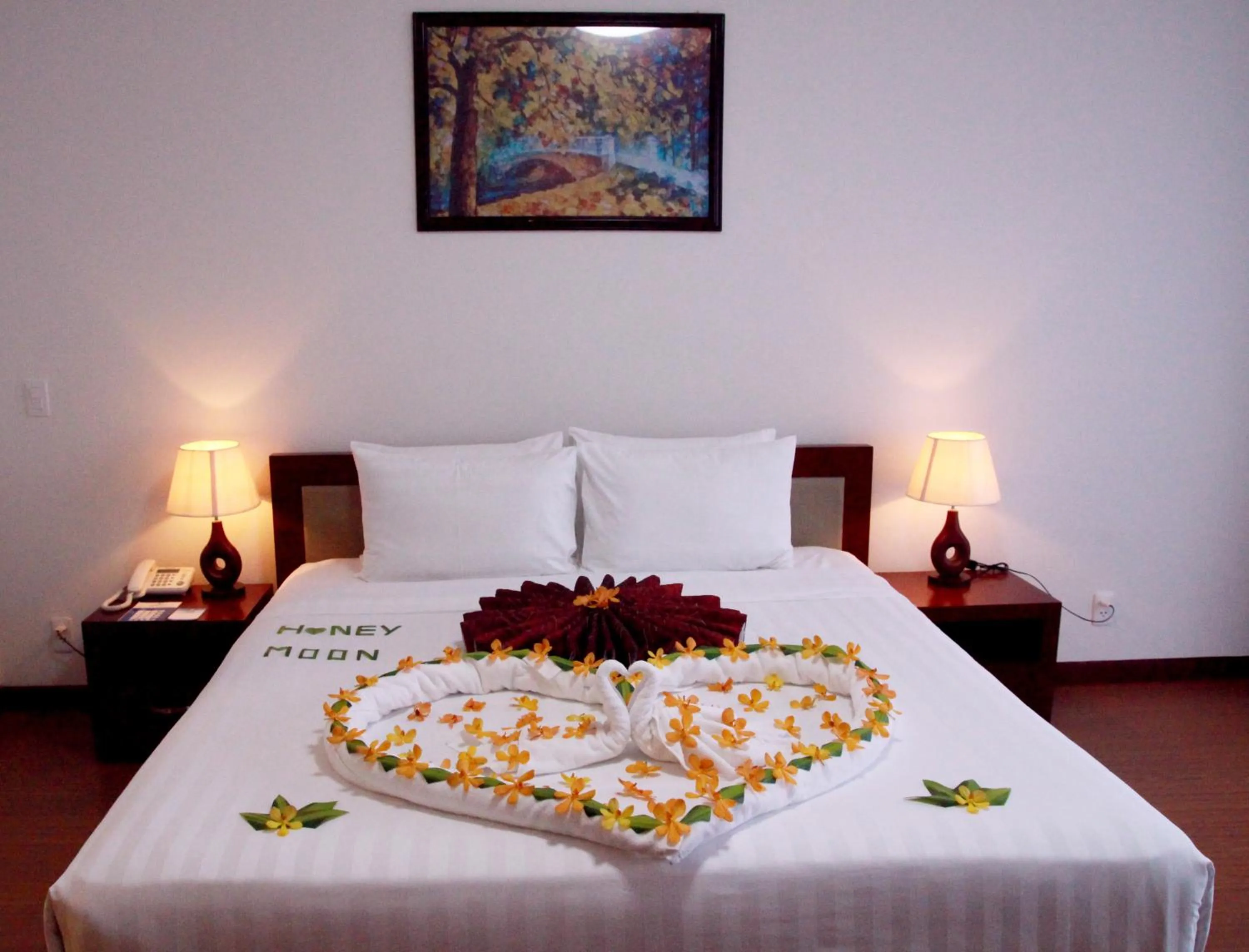 Bed in Da Nang Han River Hotel
