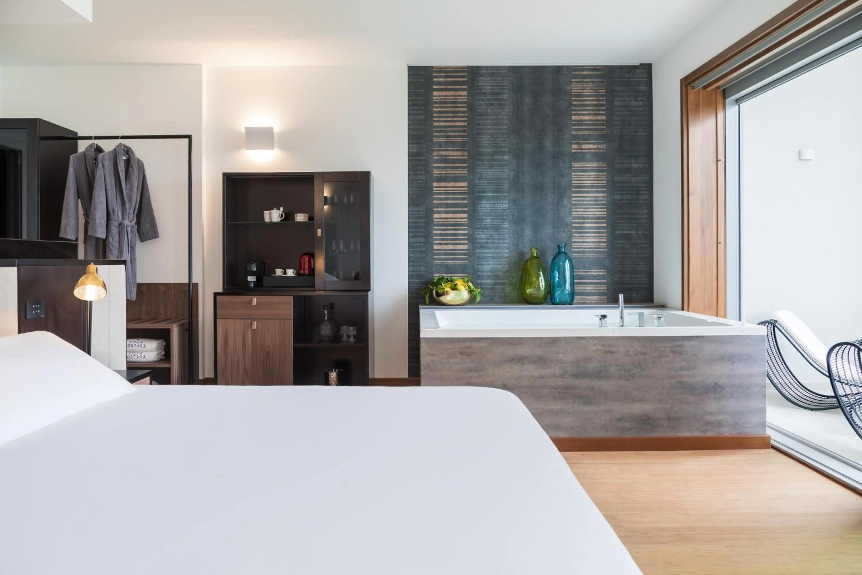 View (from property/room), Bed in Boutique Hotel Villa Sostaga