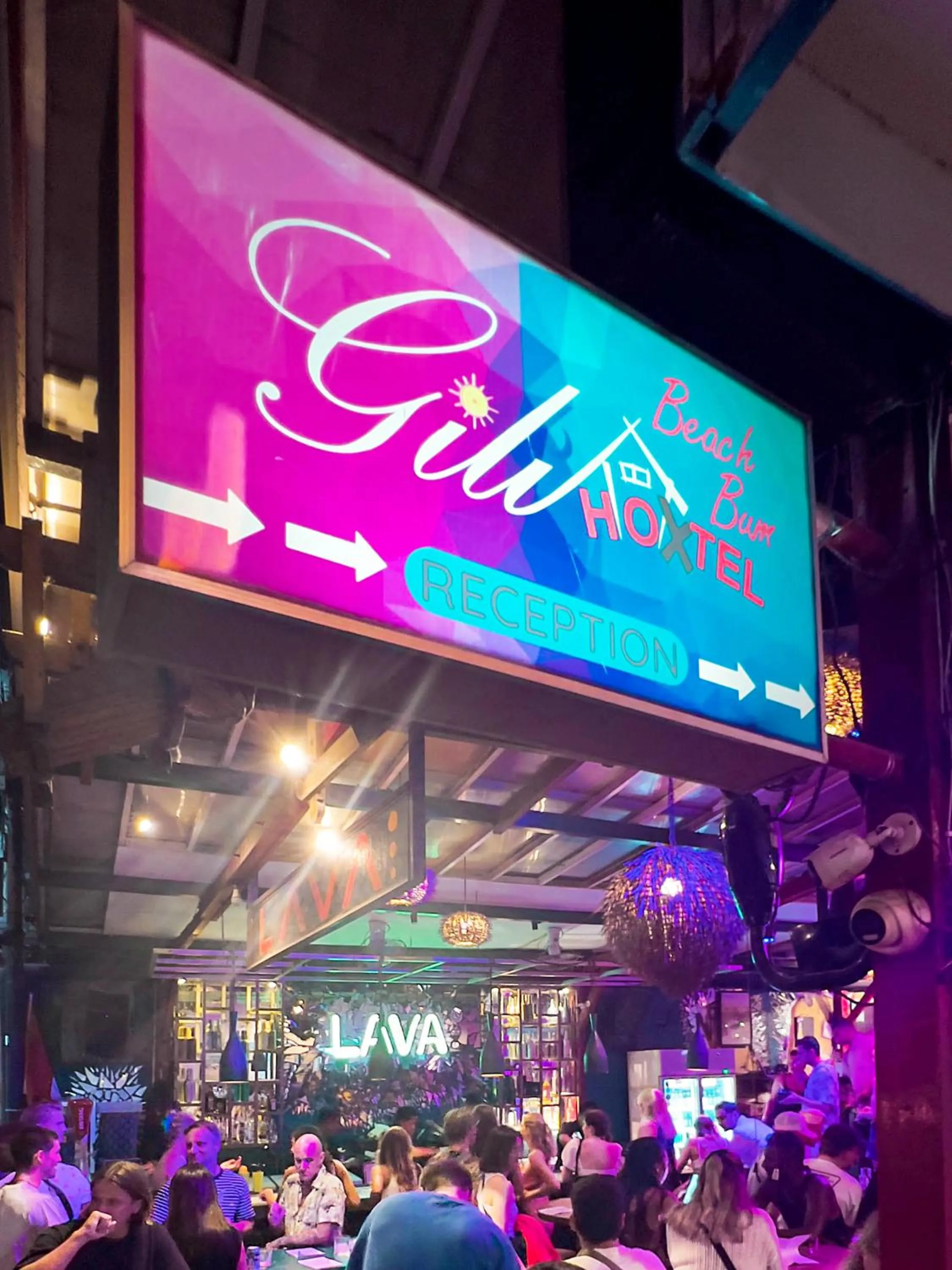 Karaoke in Gili Beach Bum Hostel