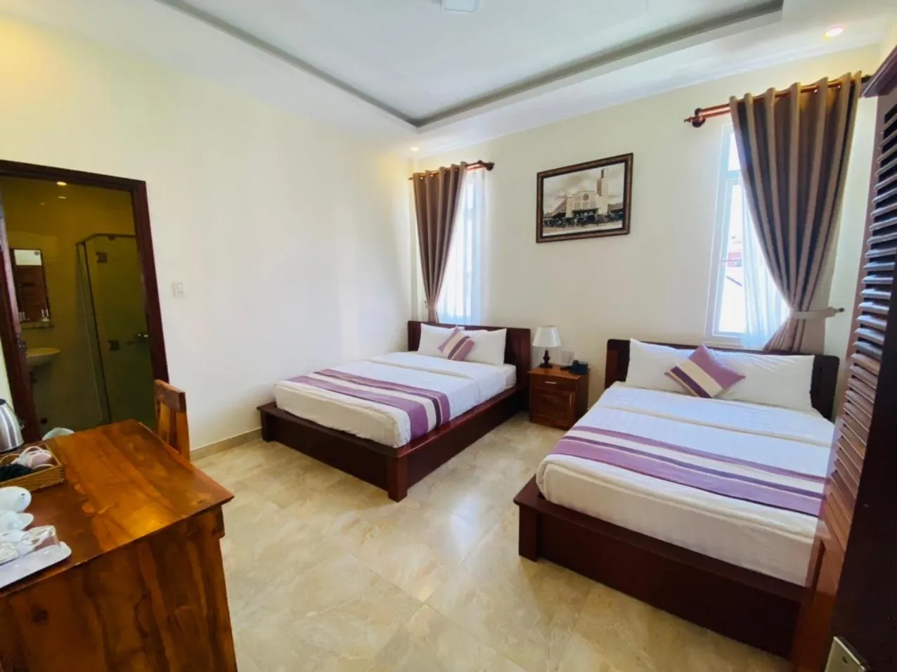 Photo of the whole room, Bed in Hoang Quan Hotel