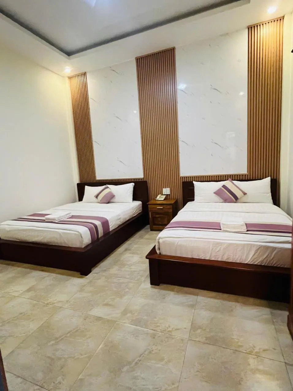 Bed in Hoang Quan Hotel