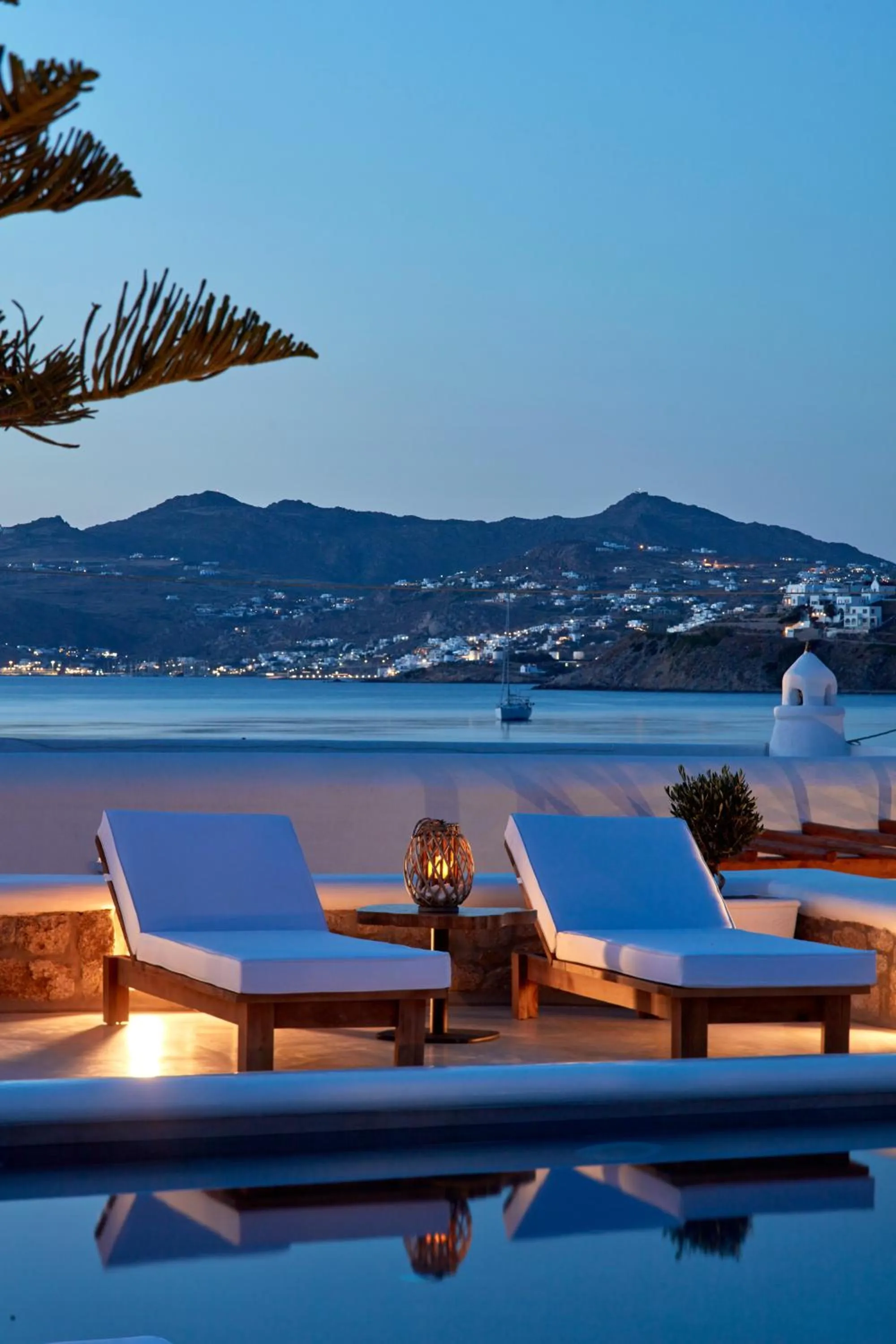 Pool view in Mykonos Waves Beach House & Suites