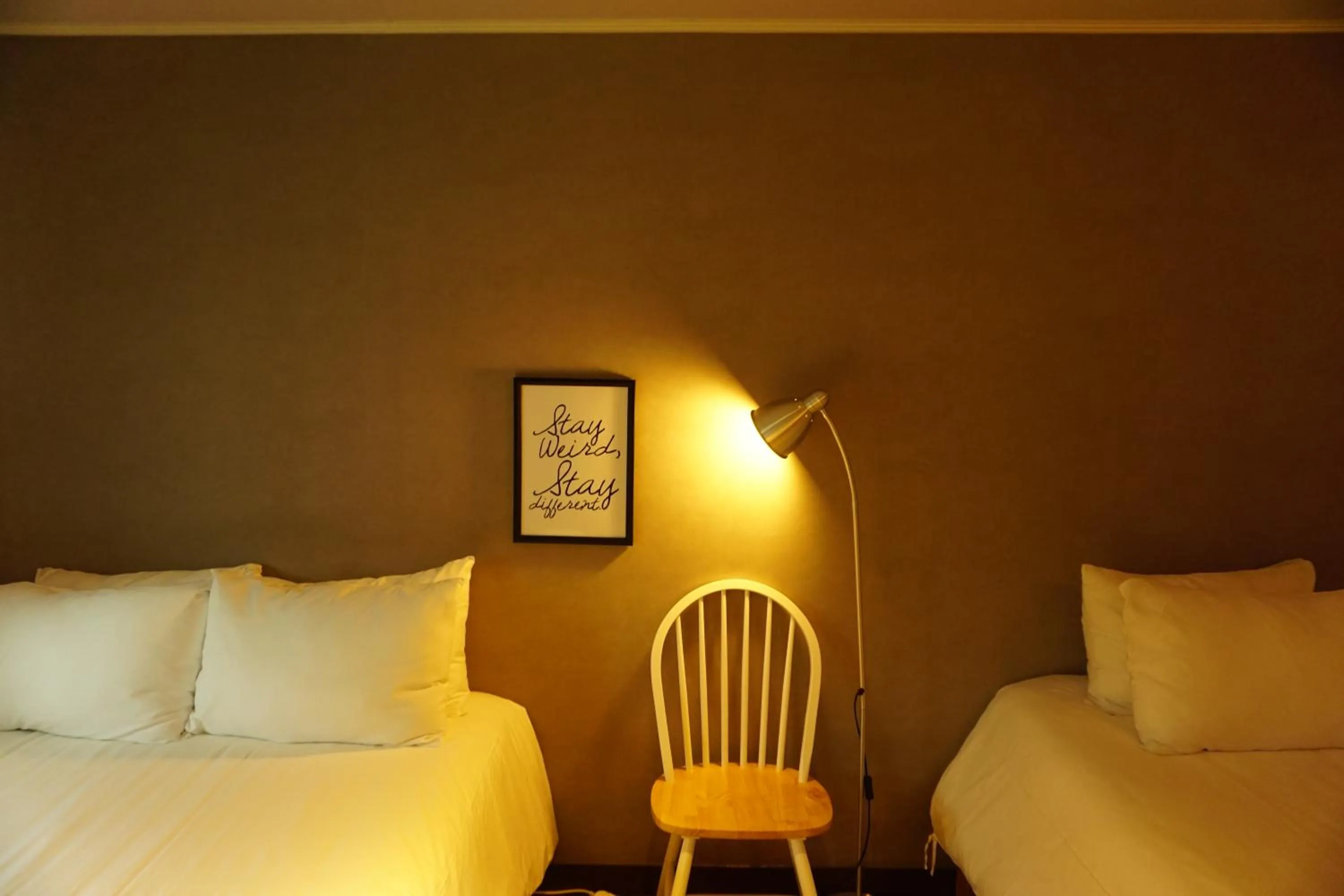 Decorative detail, Bed in Grim Garden Guesthouse