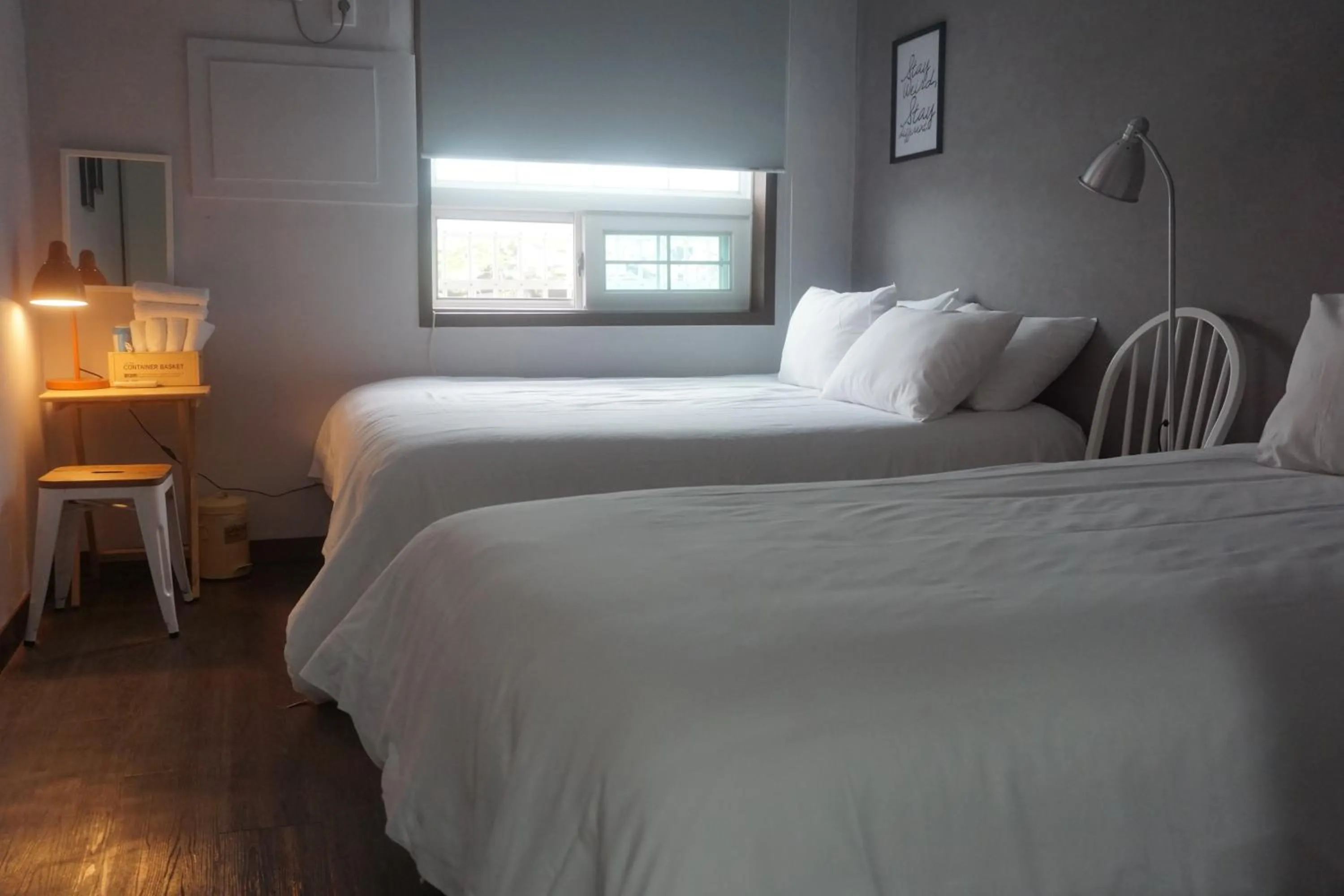 Decorative detail, Bed in Grim Garden Guesthouse