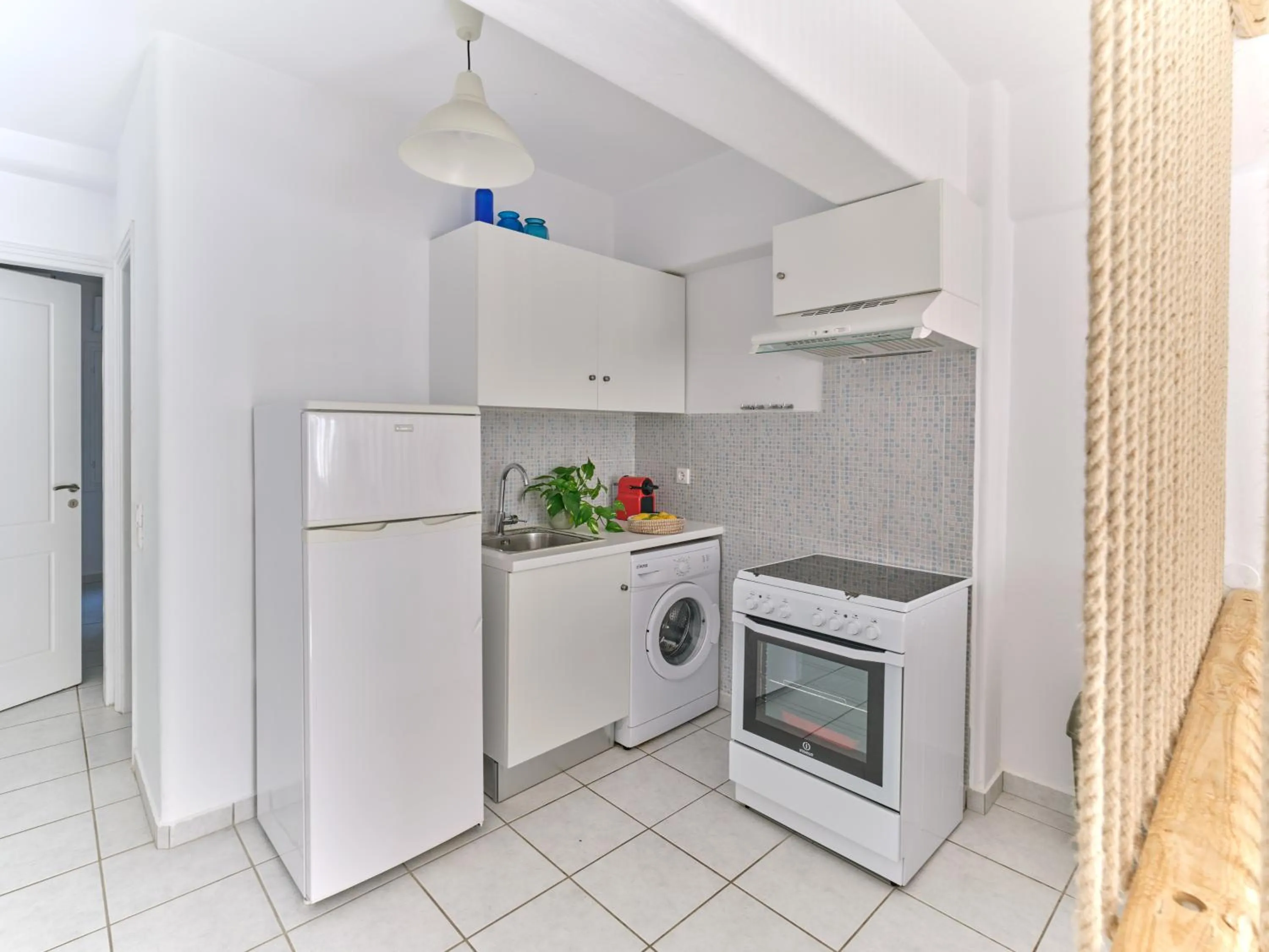 kitchen in Cleopatra Seaside Homes, Logaras, Paros