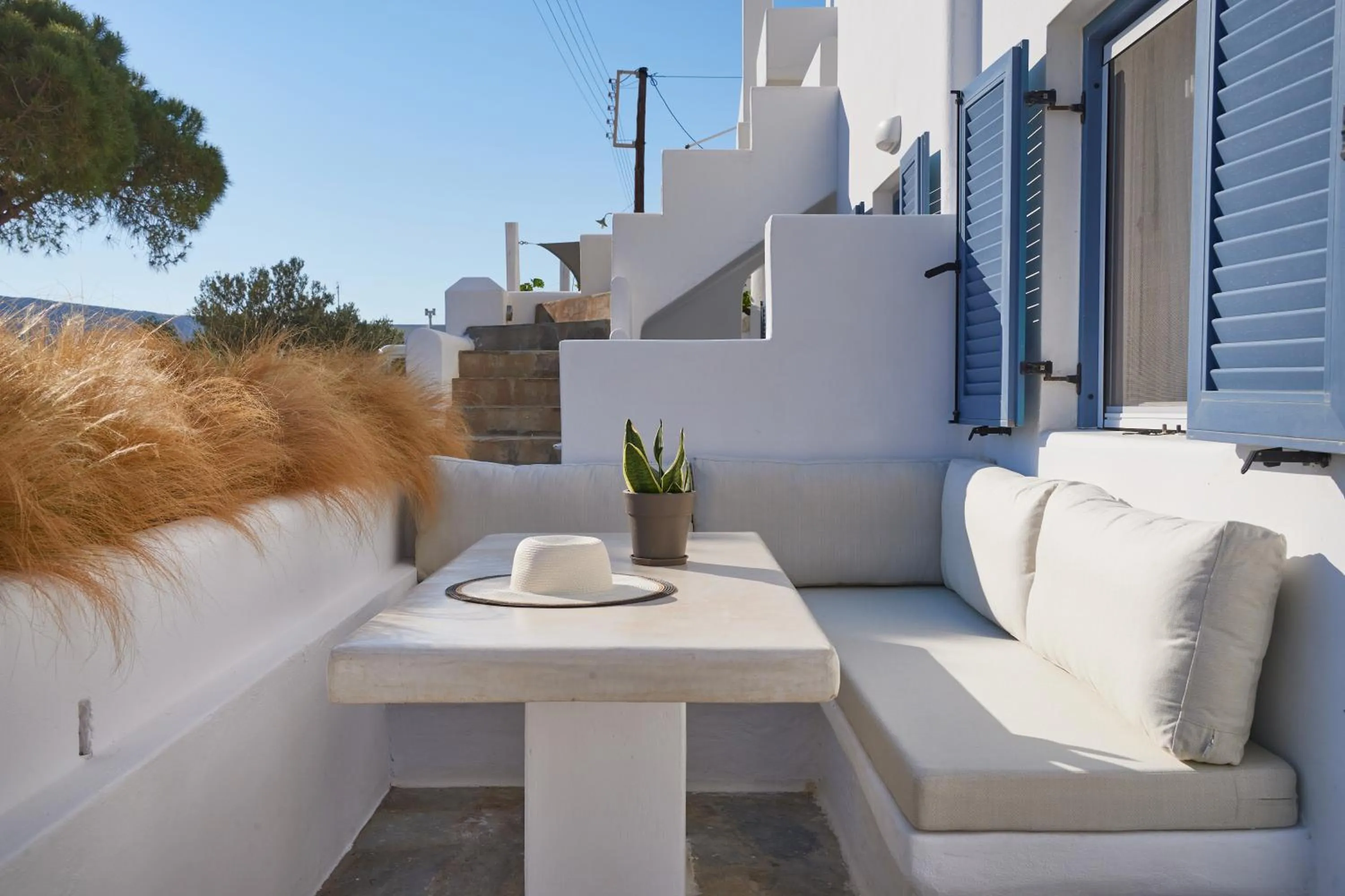 Balcony/Terrace in Cleopatra Seaside Homes, Logaras, Paros