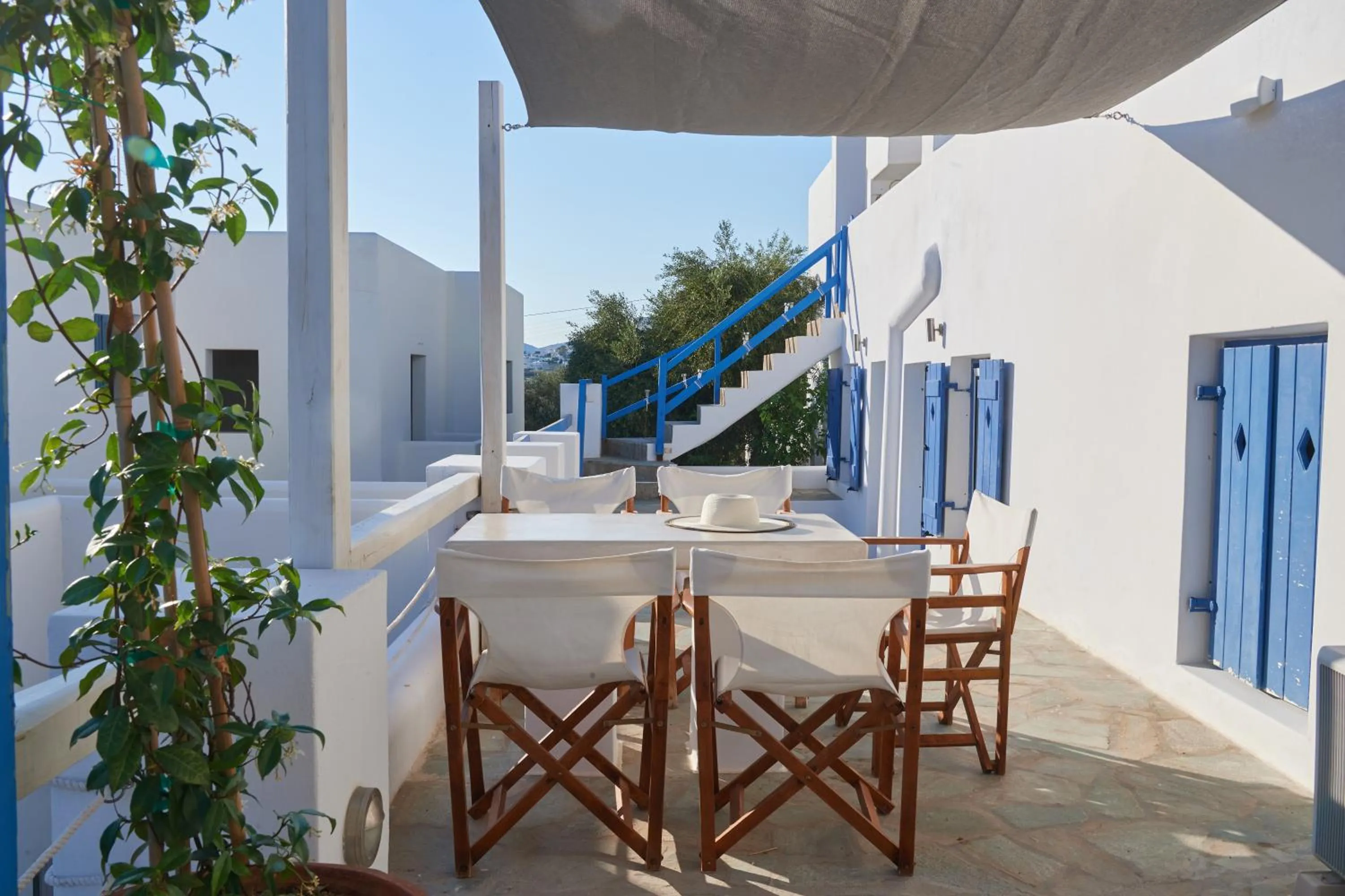 Balcony/Terrace in Cleopatra Seaside Homes, Logaras, Paros