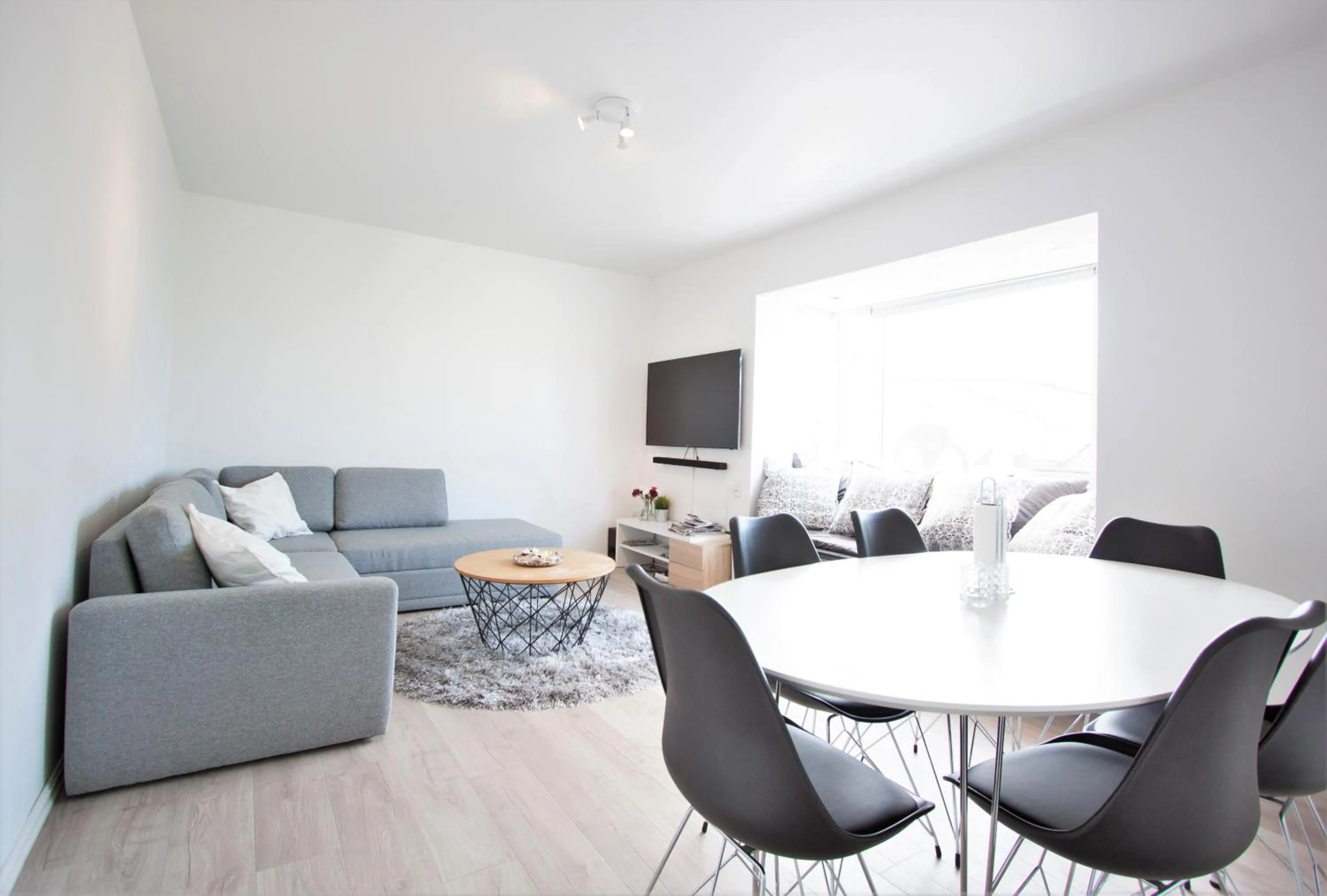 Living room in Odinn Reykjavik Odinsgata Apartments