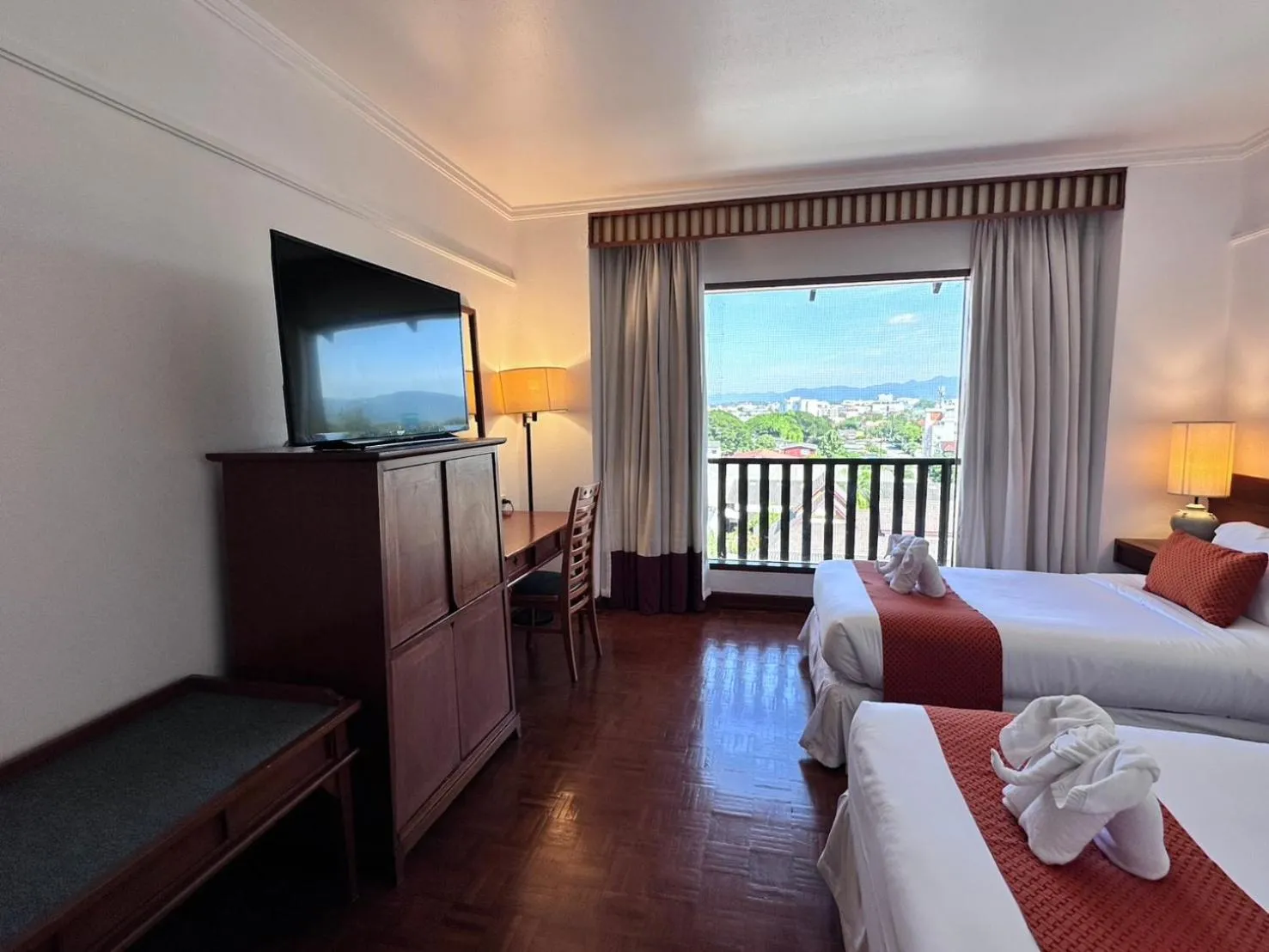 Bed in Wienglakor Hotel Lampang