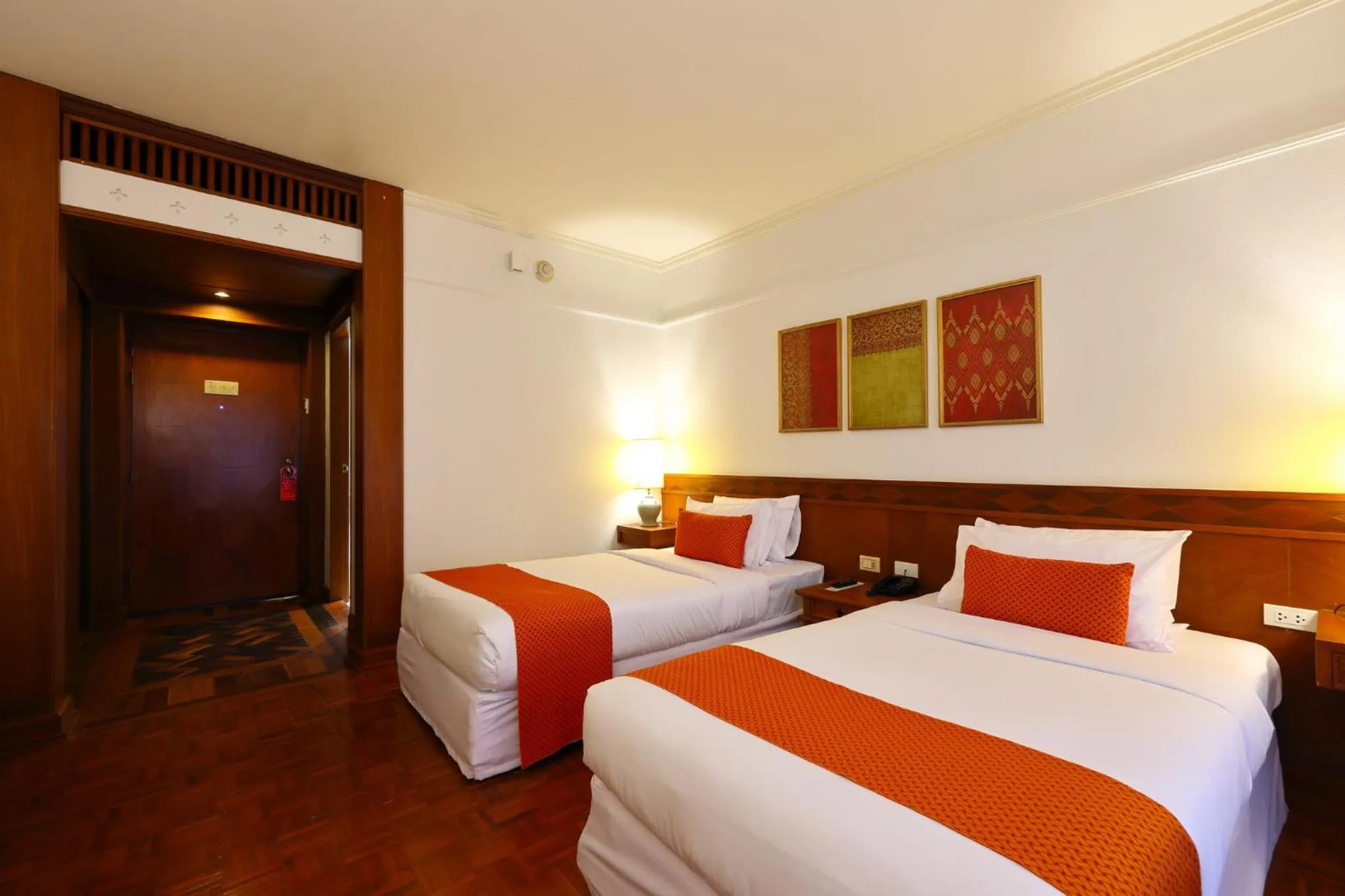 Bed in Wienglakor Hotel Lampang