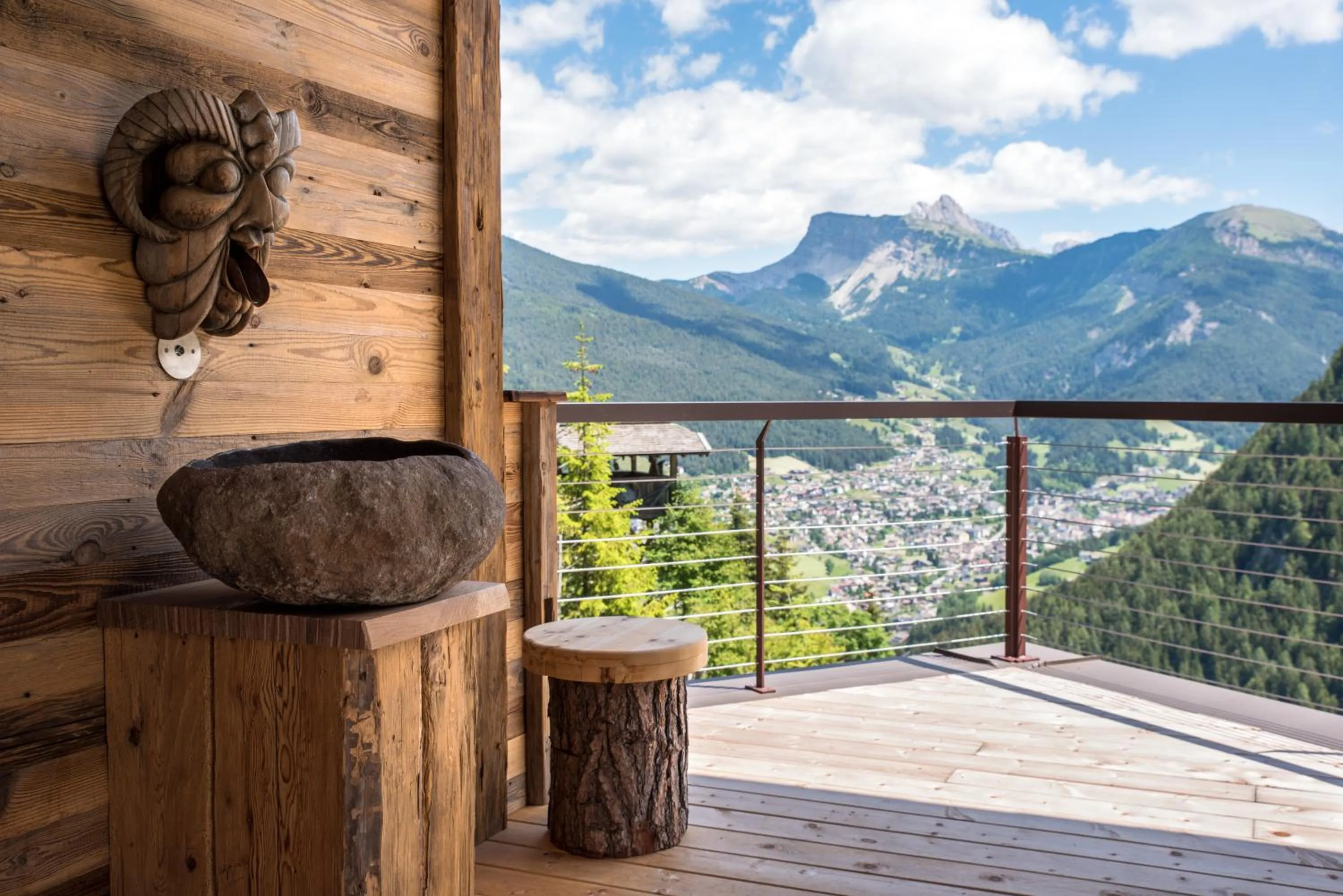 Mountain view in Charmehotel Uhrerhof - Deur