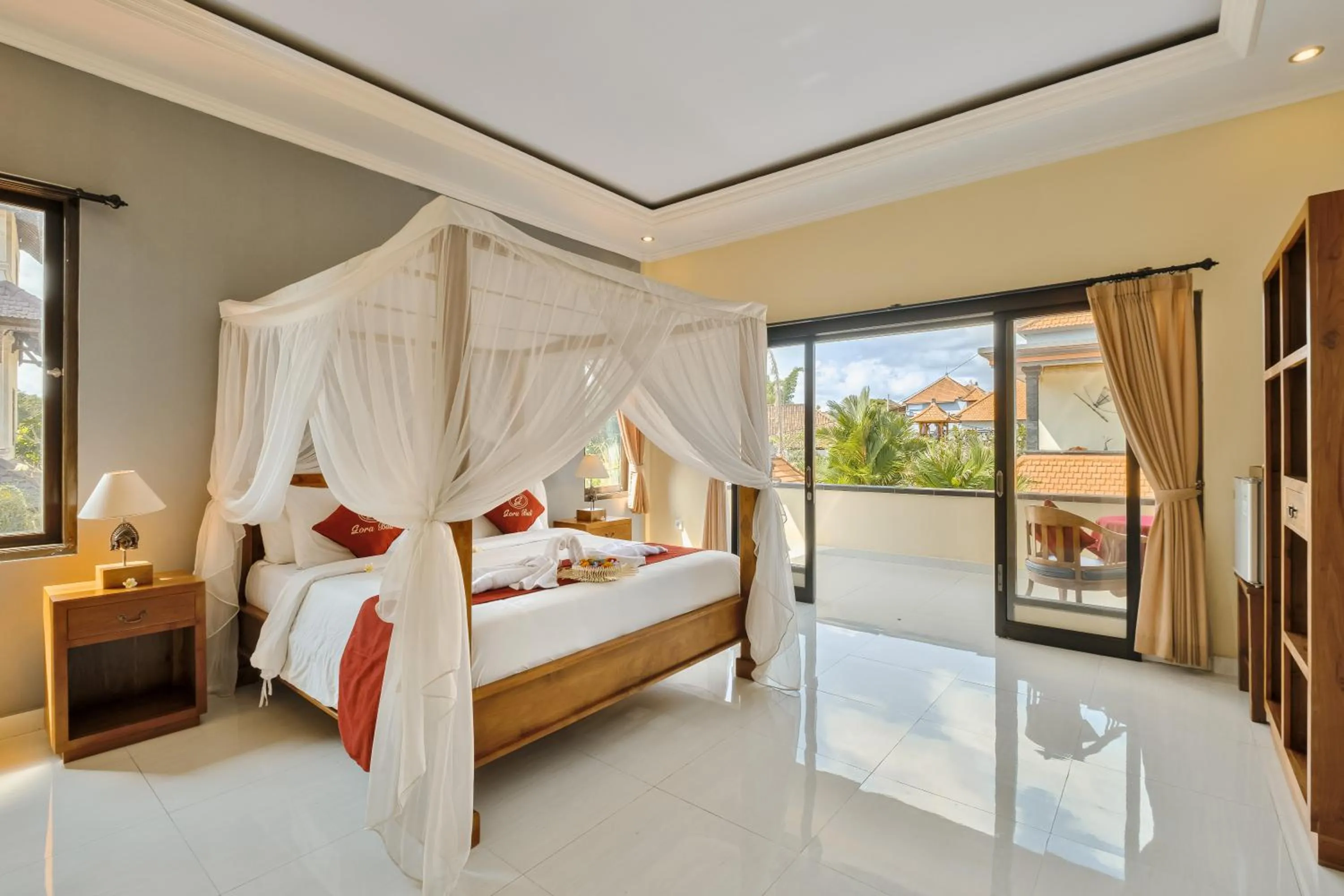 Bedroom, Bed in Gora House Bali