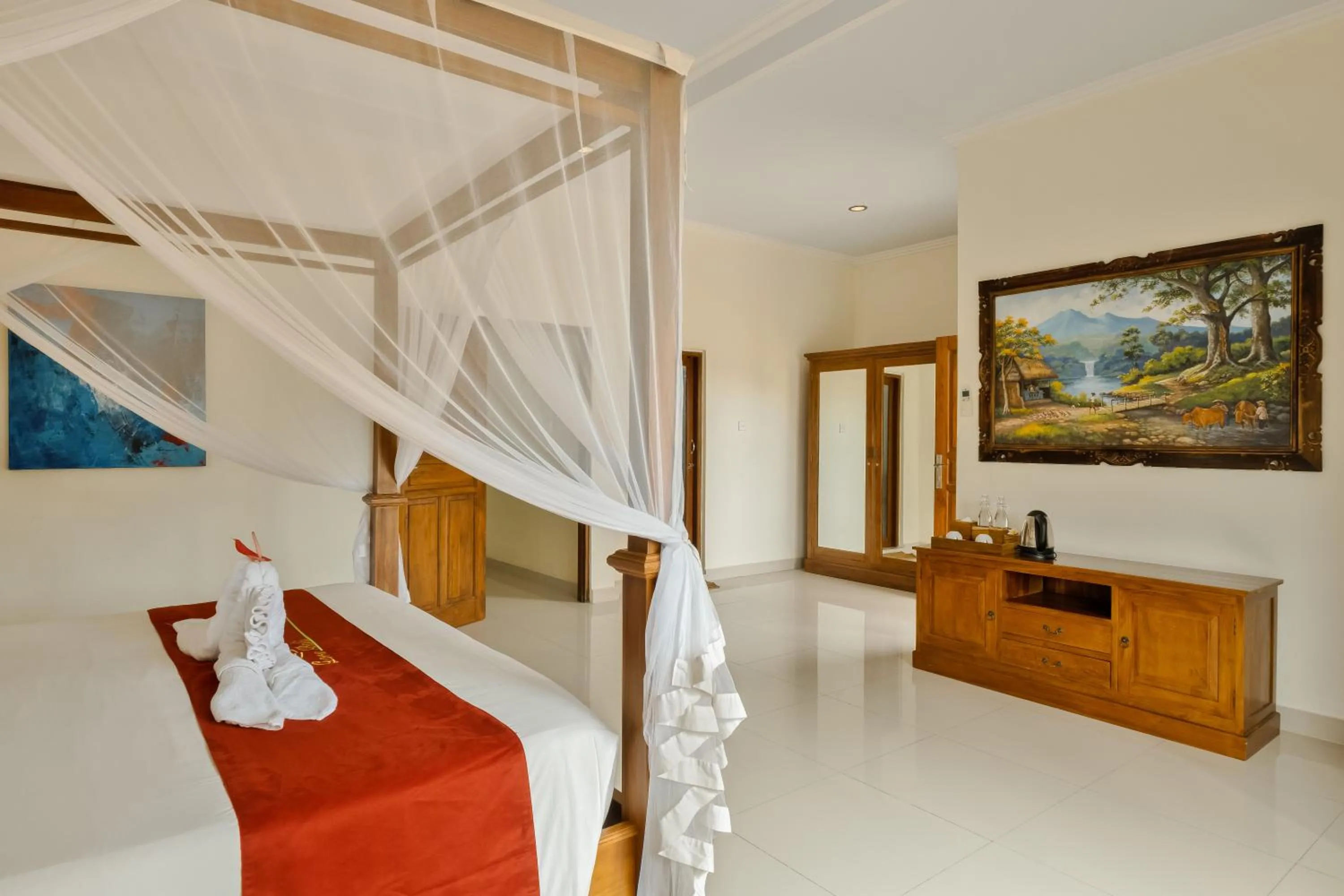 Bed in Gora House Bali