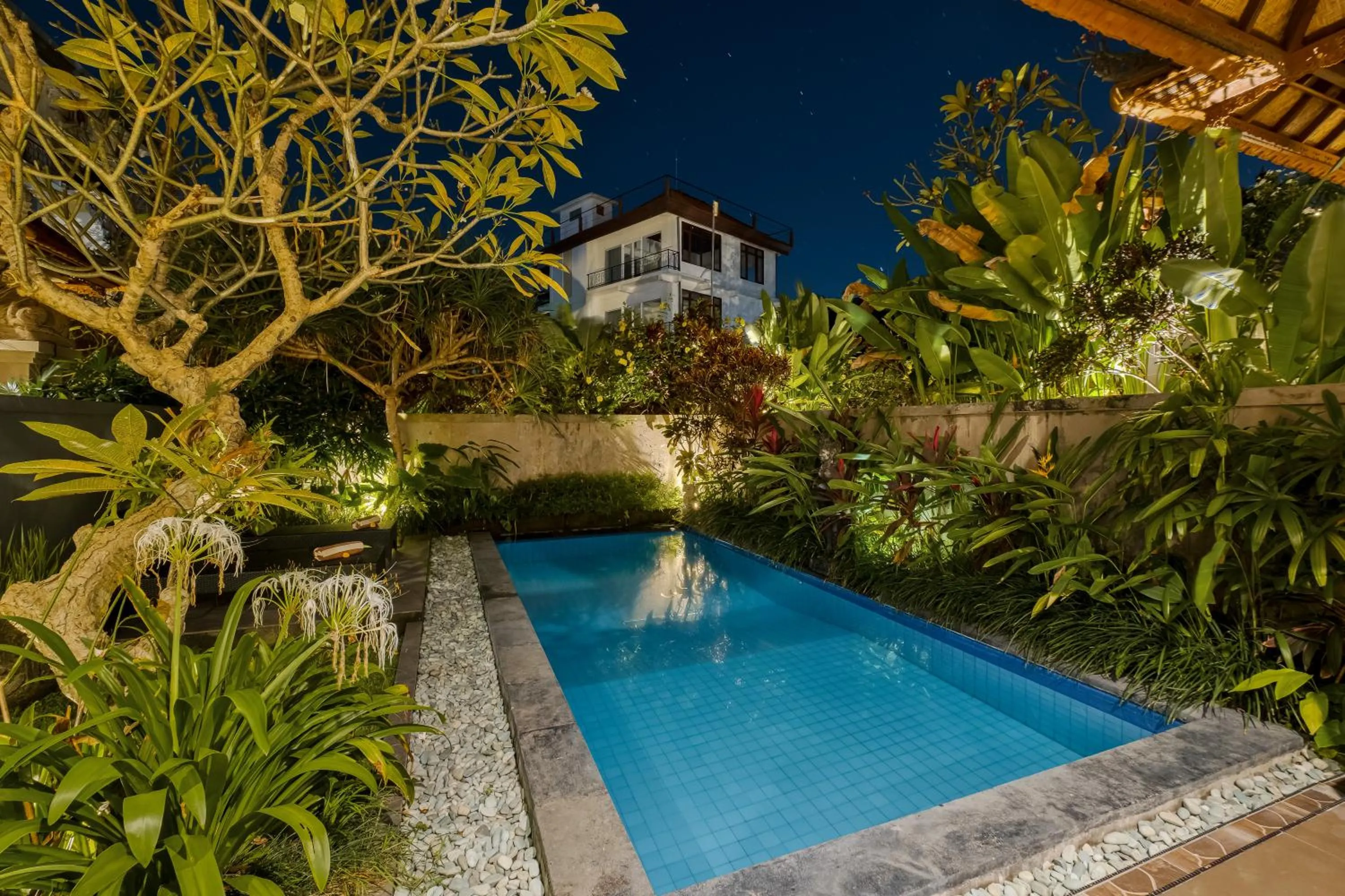 Pool view in Gora House Bali