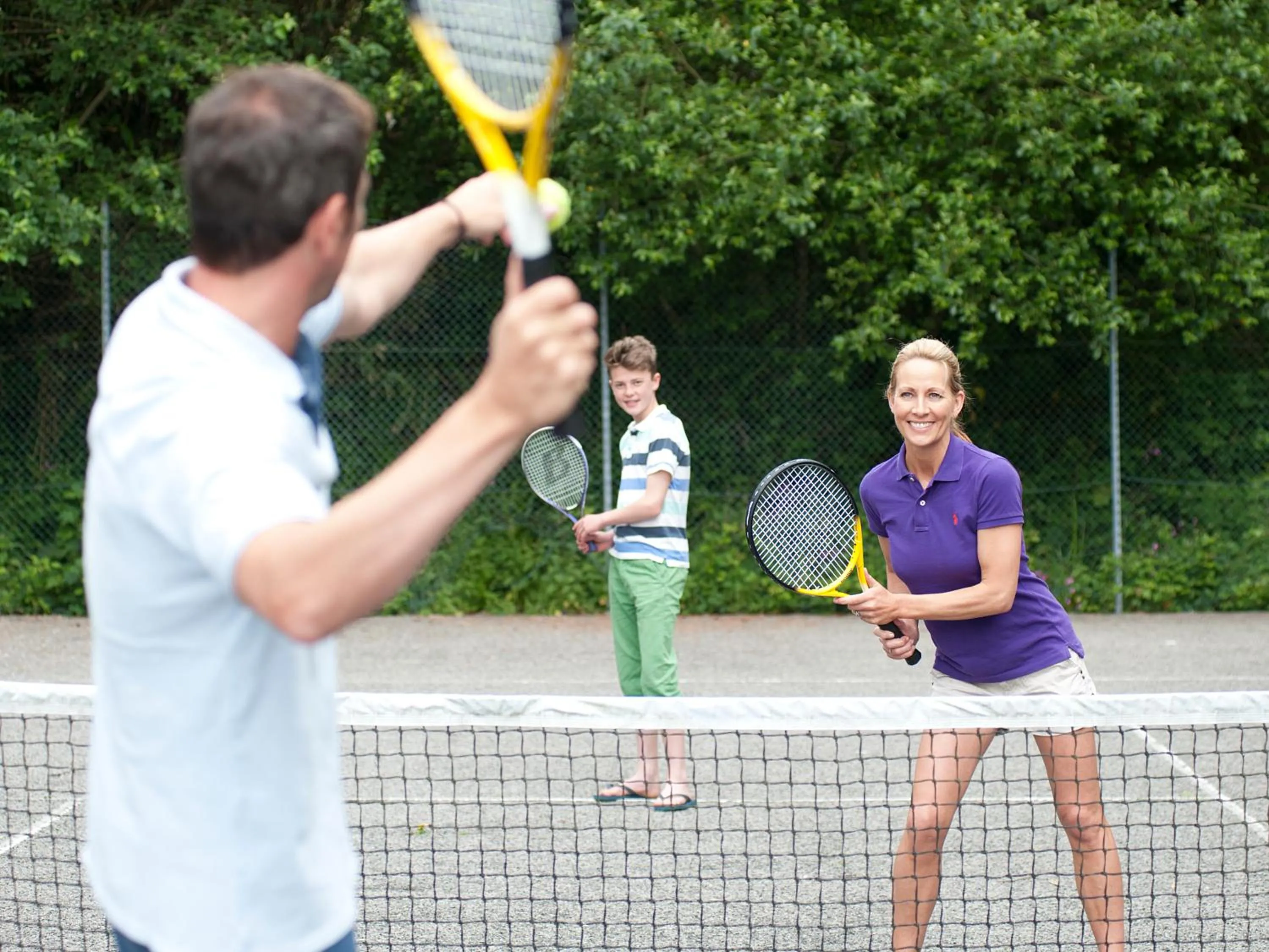 People in Trelawne Manor Holiday Park