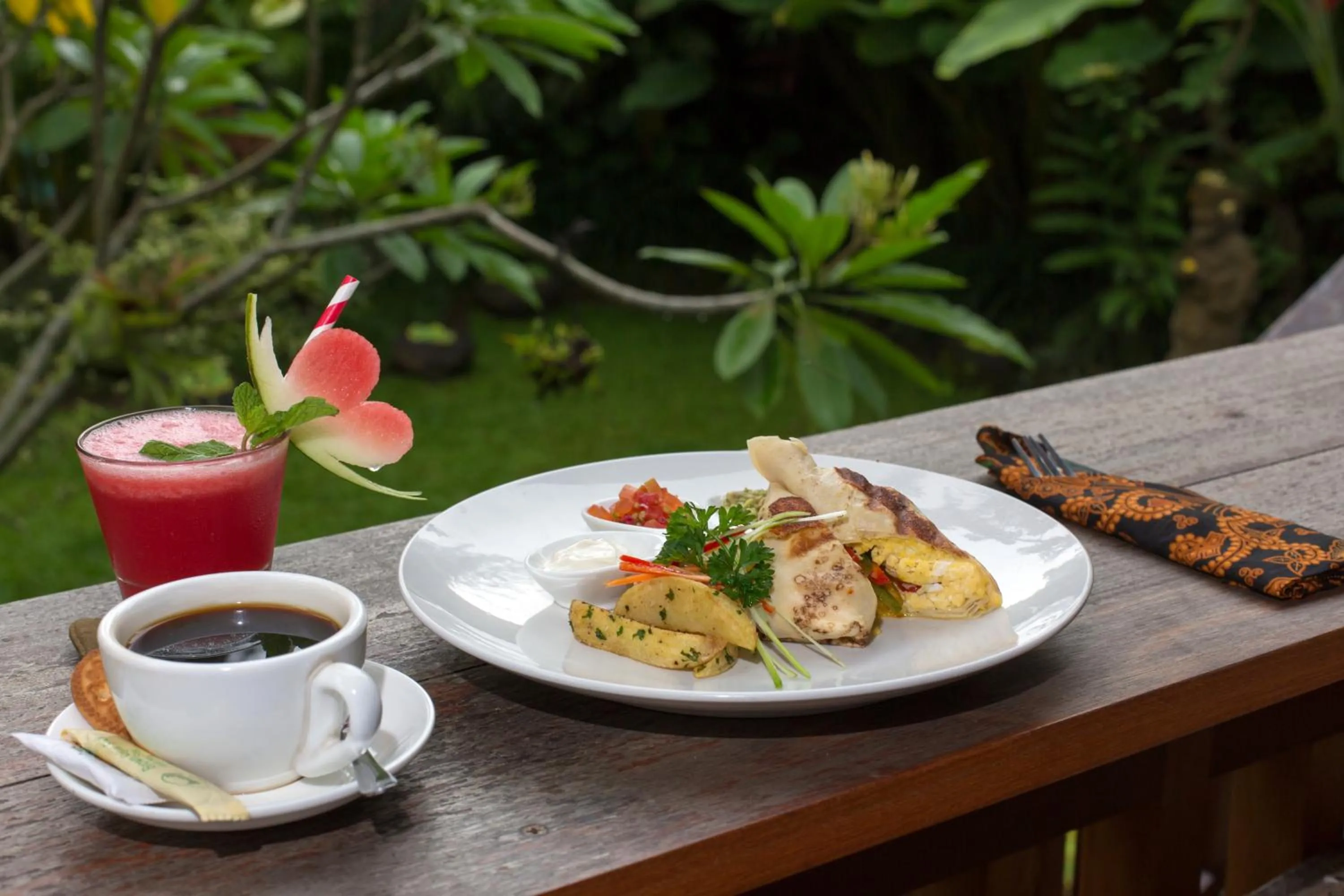 Breakfast in Meruhdani Boutique Hotel Ubud