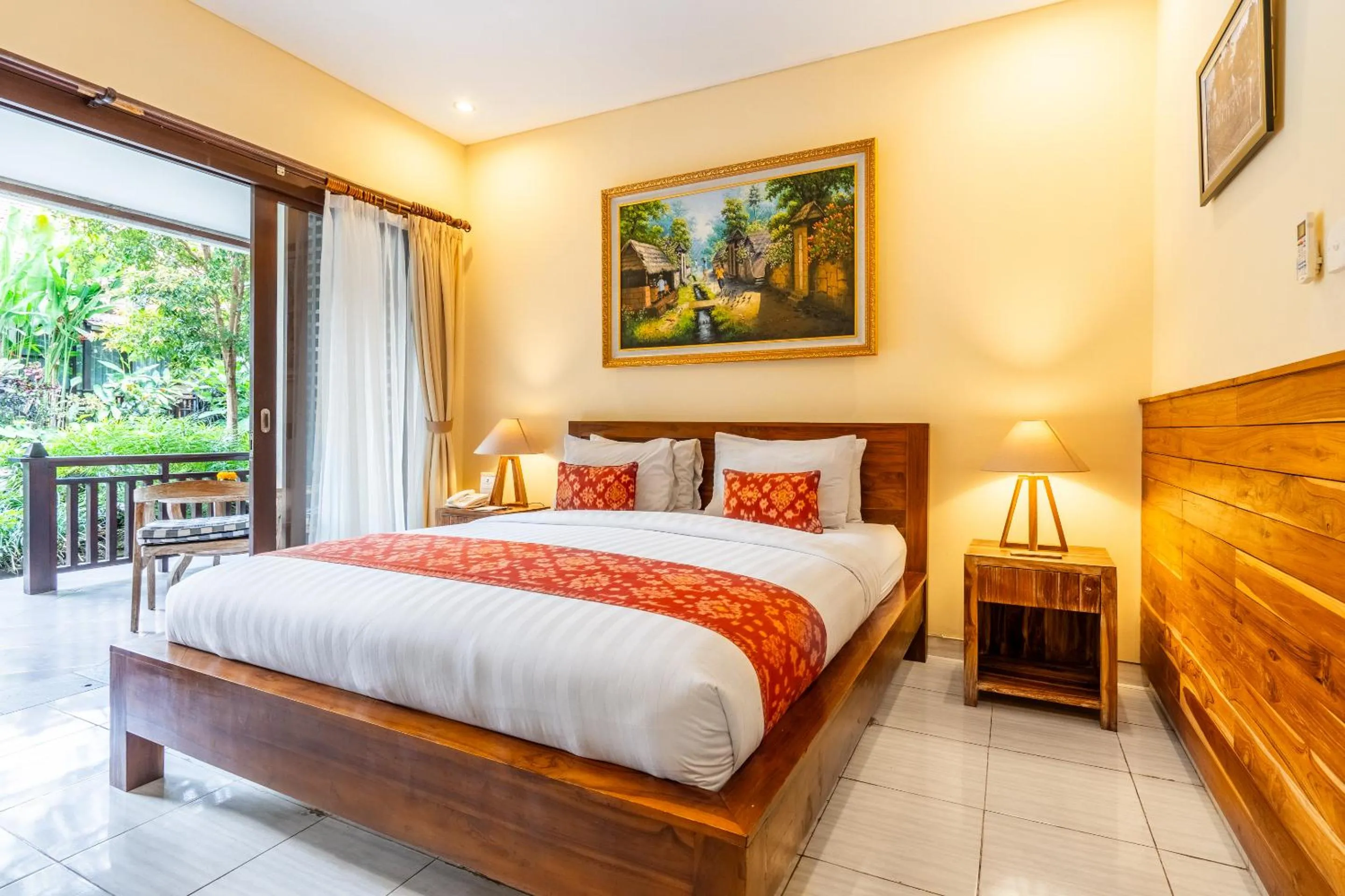Bed in Meruhdani Boutique Hotel Ubud