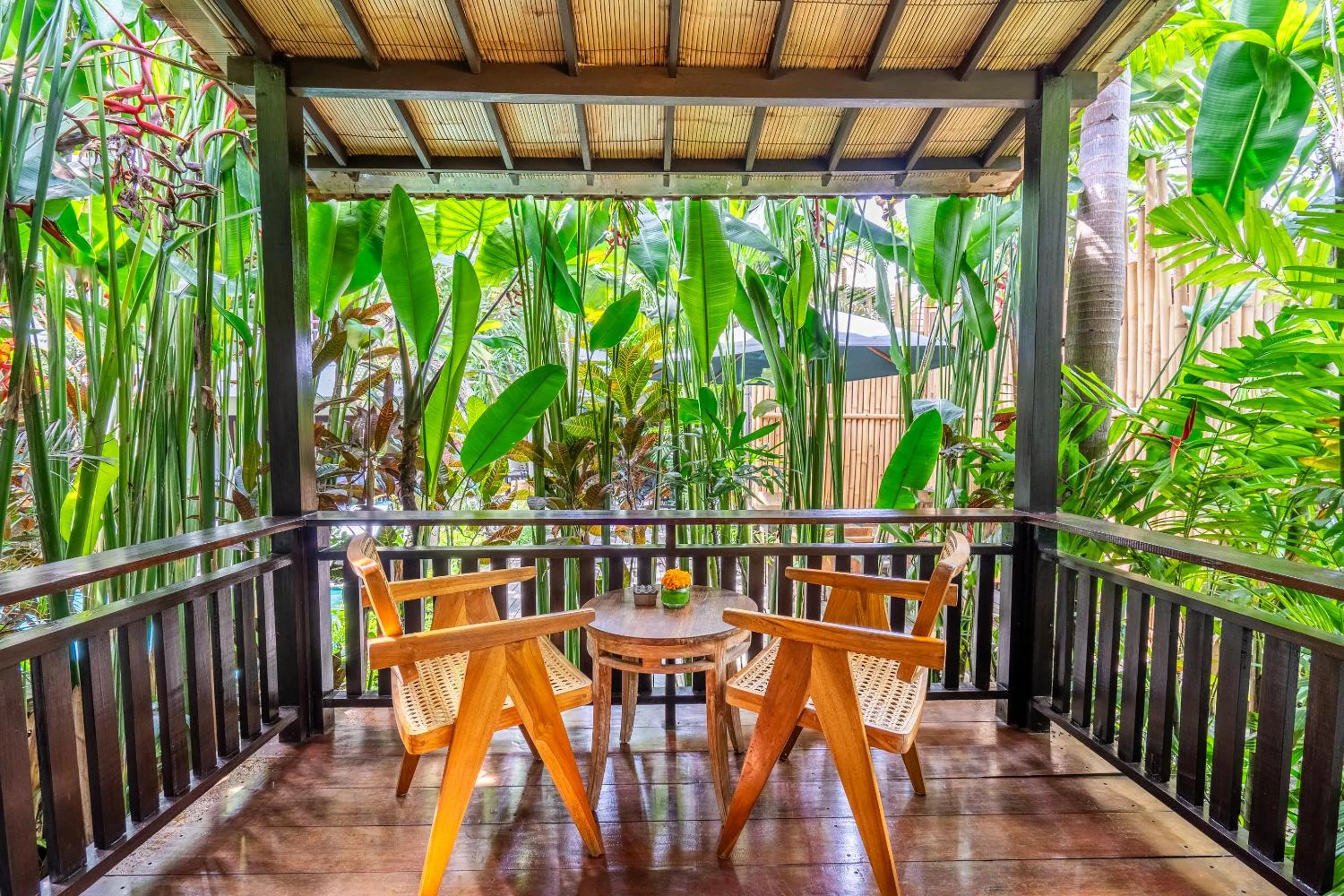 Seating area in Meruhdani Boutique Hotel Ubud