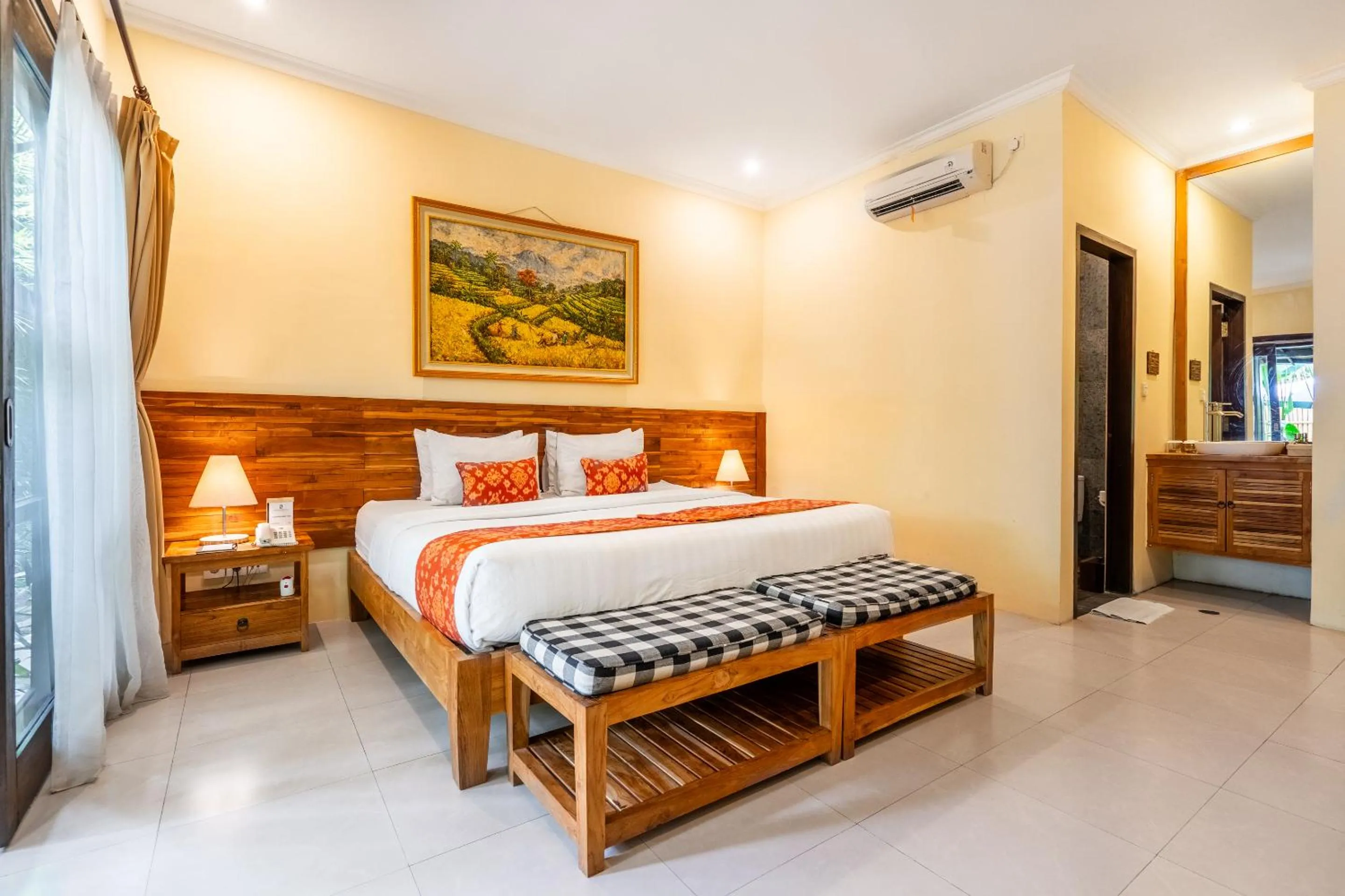 Bed in Meruhdani Boutique Hotel Ubud
