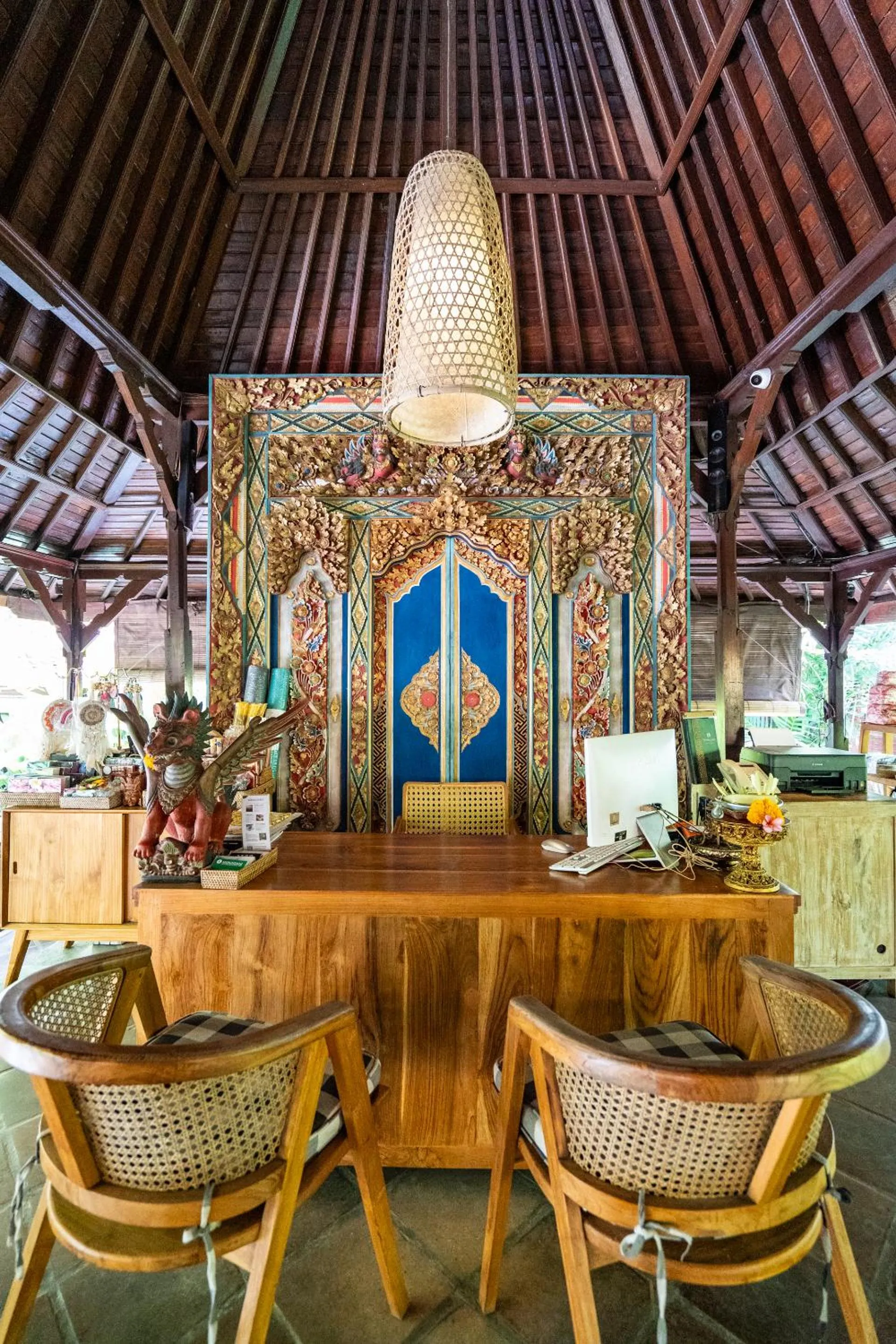 Lobby or reception in Meruhdani Boutique Hotel Ubud