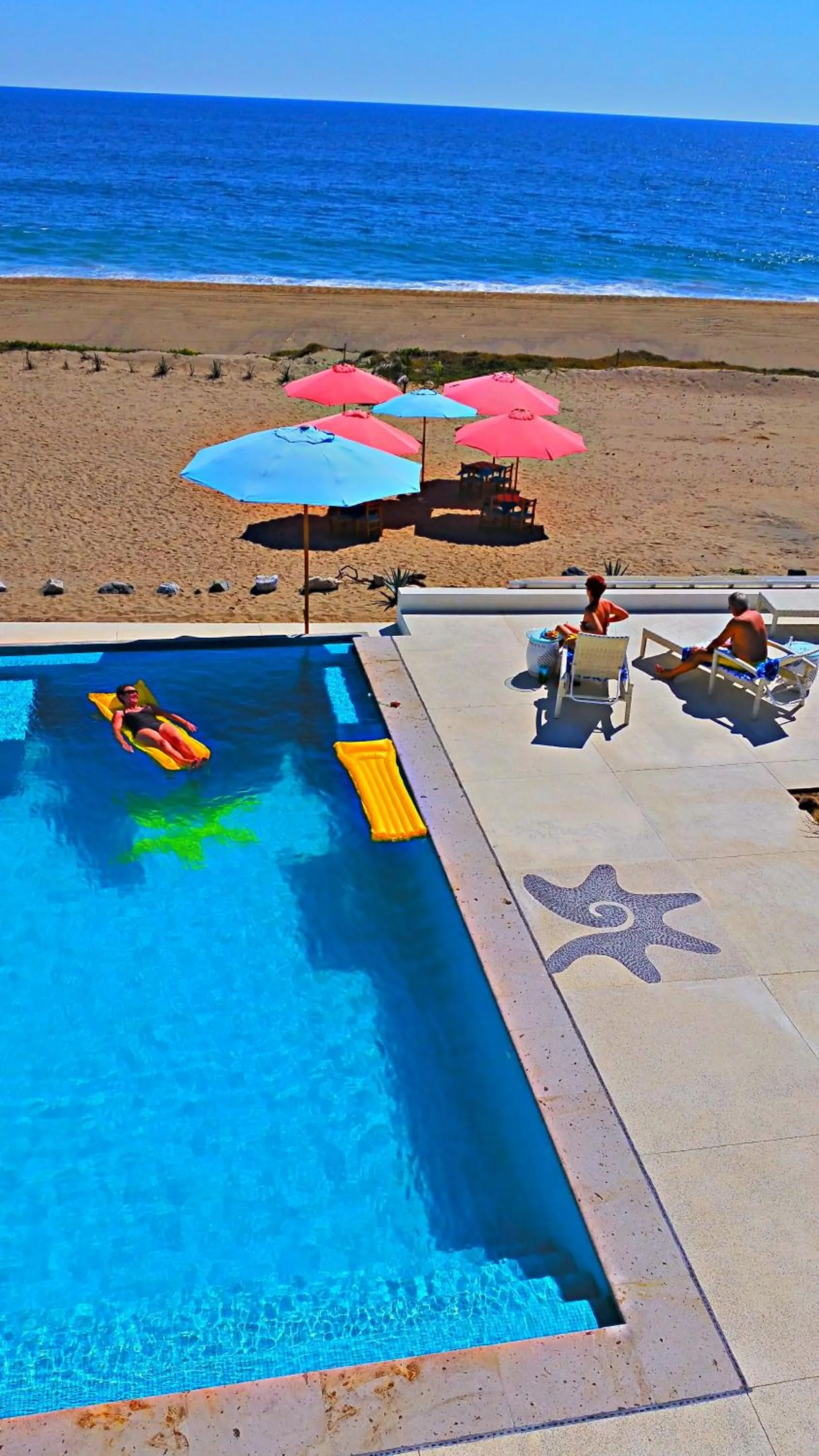 Pool view in Villa Star of the Sea