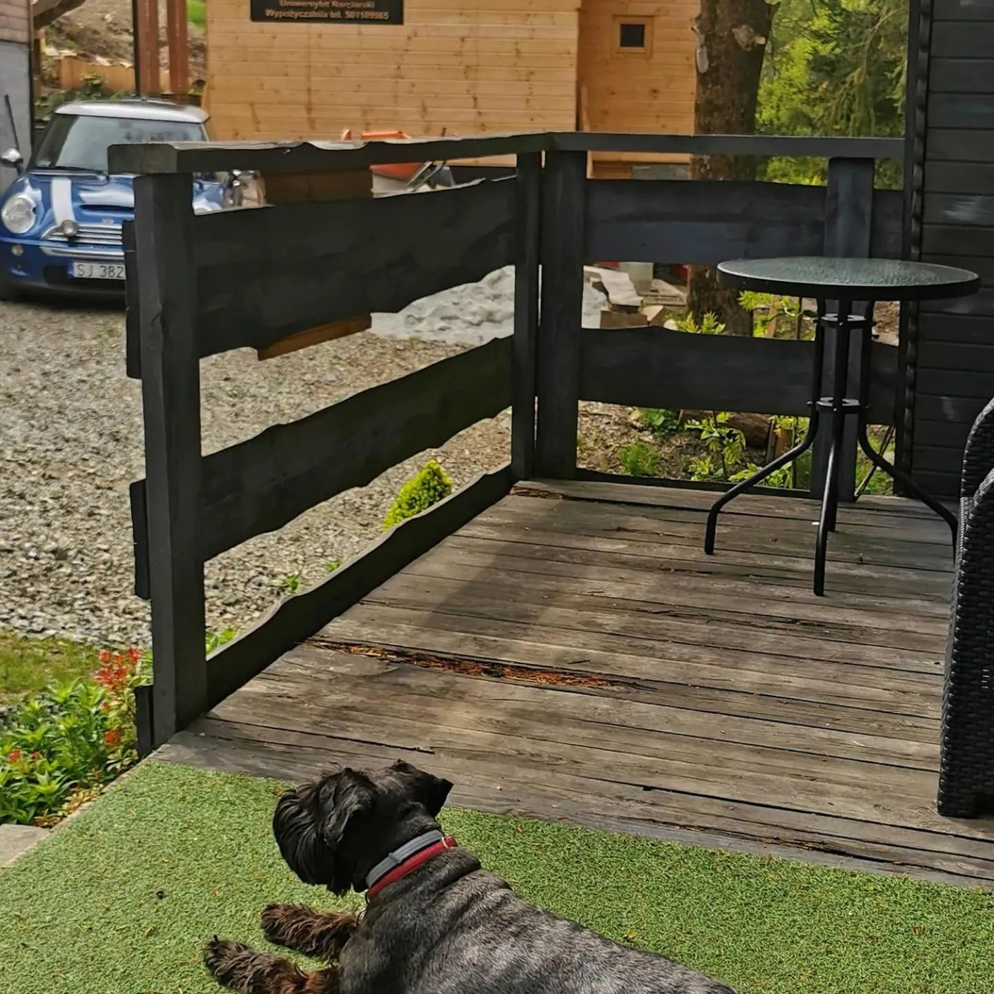 Balcony/Terrace in Osada pod Beskidem- chatki całoroczne