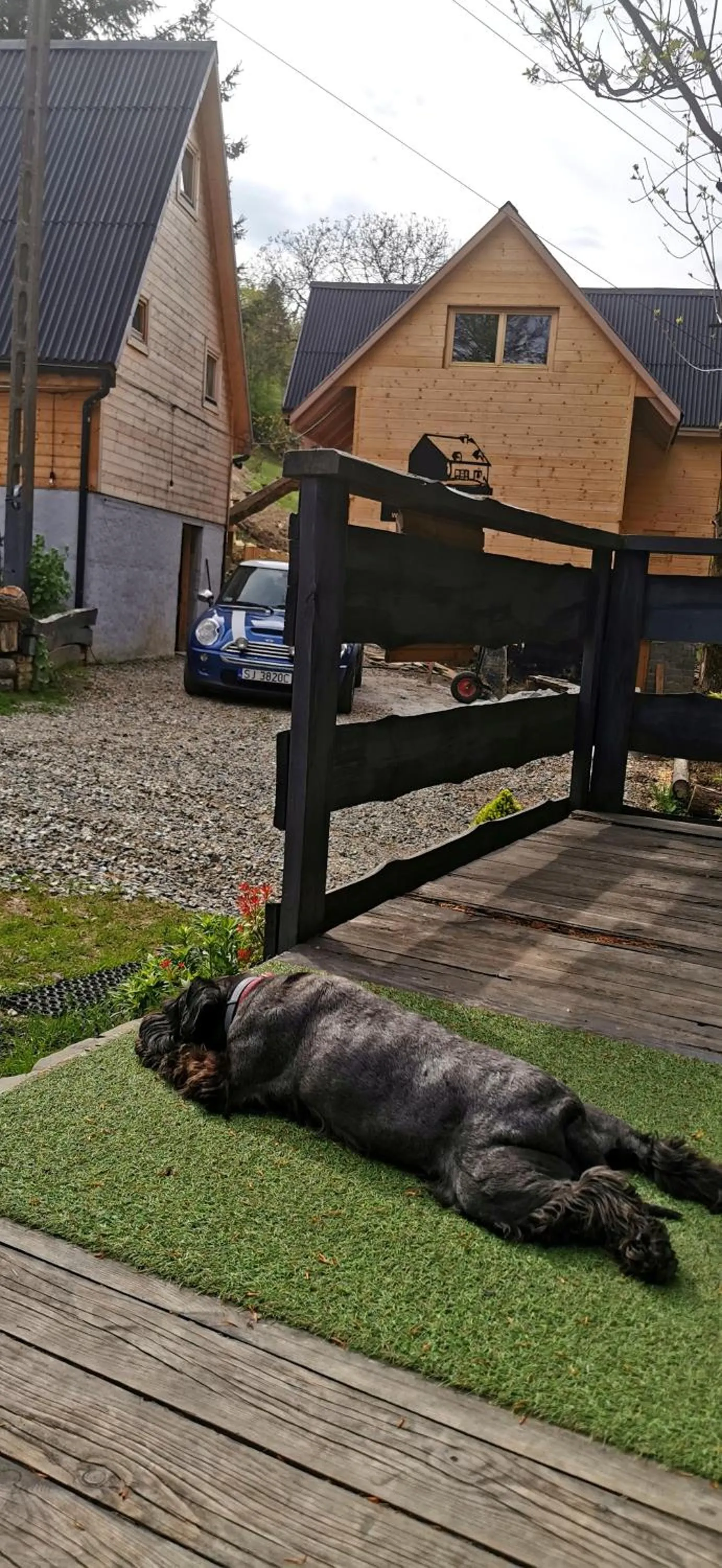 Balcony/Terrace in Osada pod Beskidem- chatki całoroczne