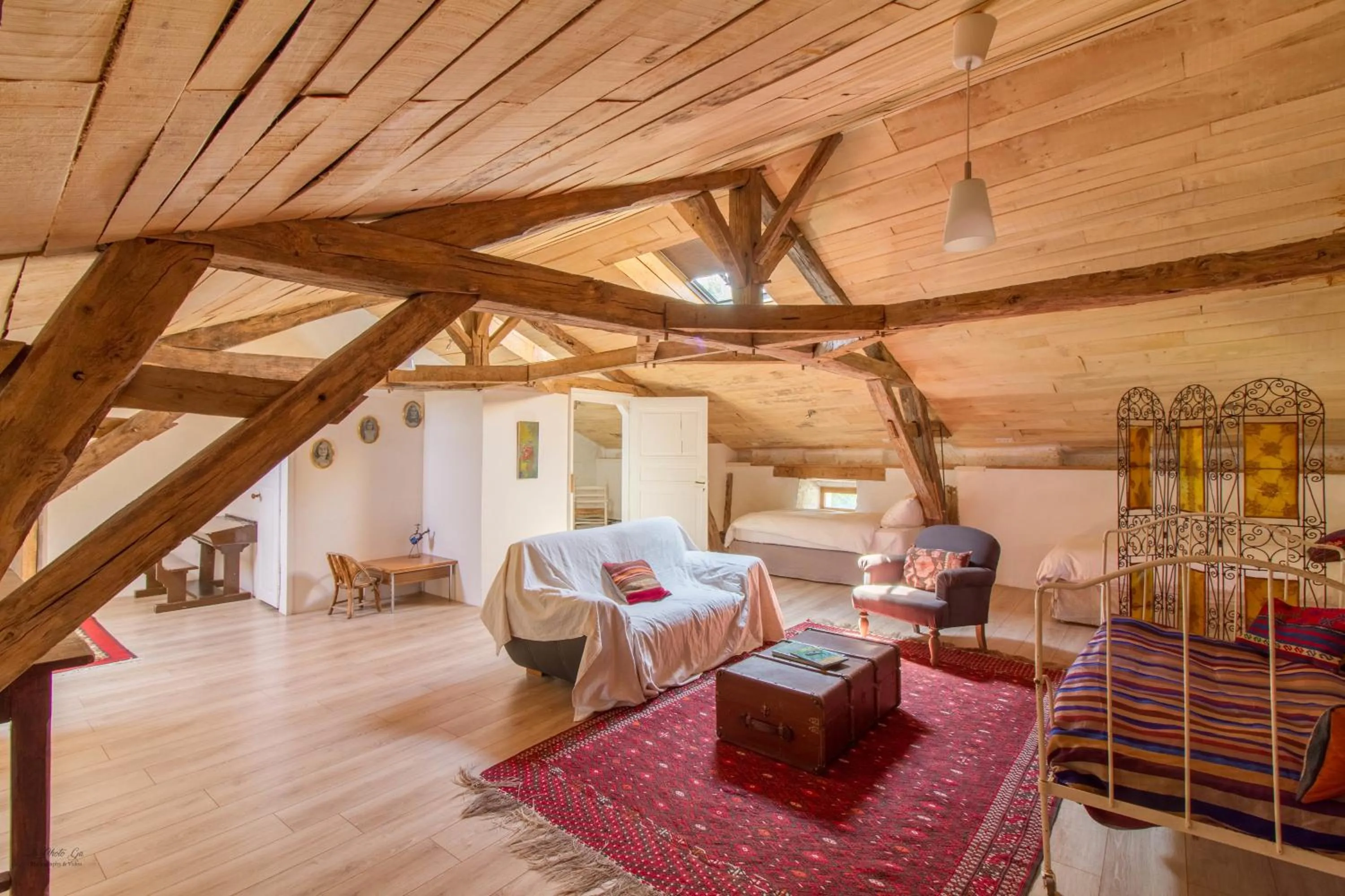 Living room in Château de La Combe