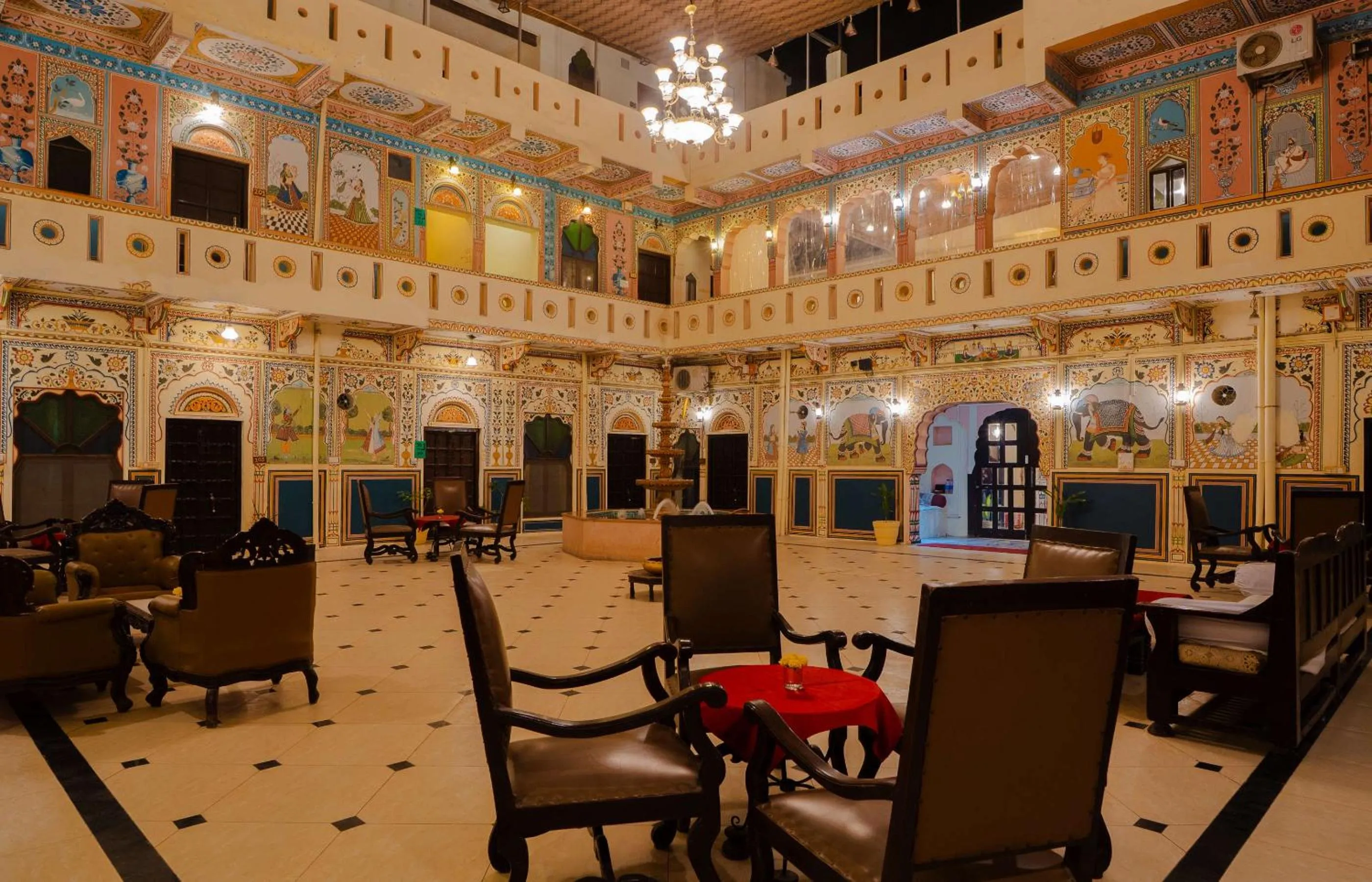 Seating area in Hotel Shahi Palace Mandawa