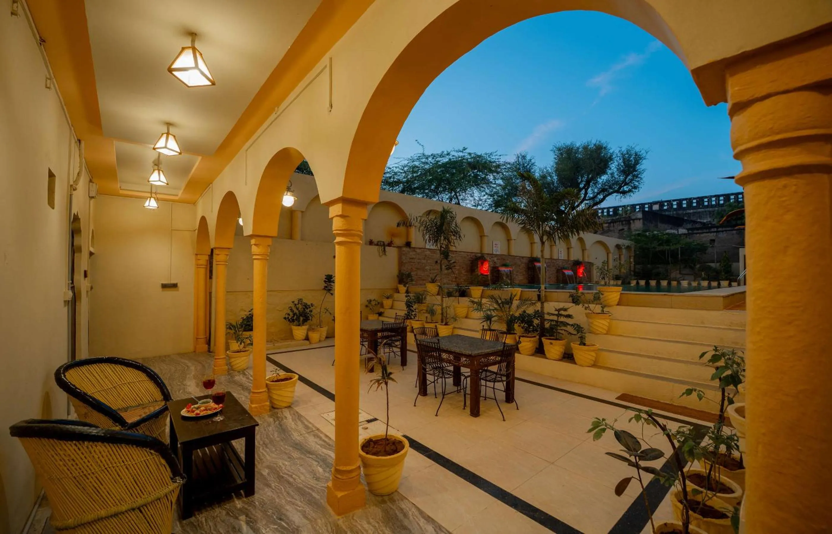 Seating area in Hotel Shahi Palace Mandawa