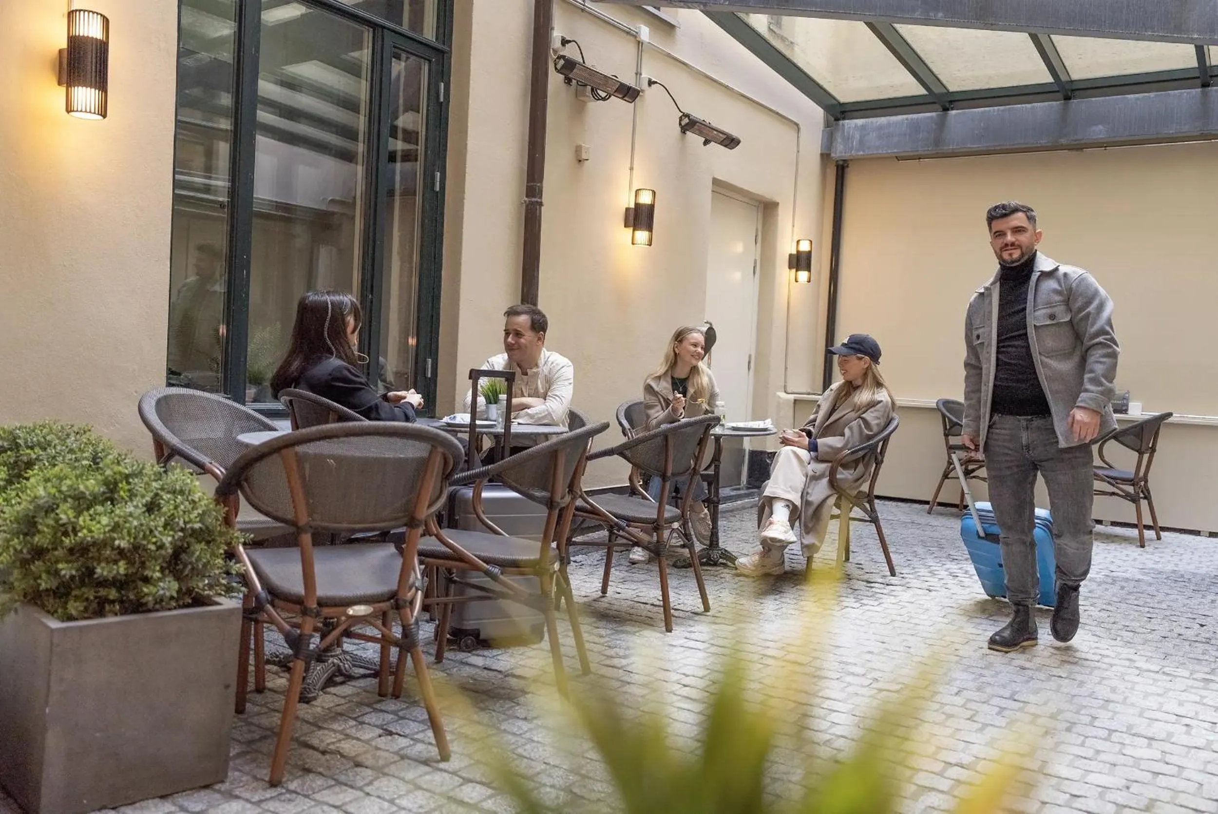 Inner courtyard view in Saga Hotel Oslo Central