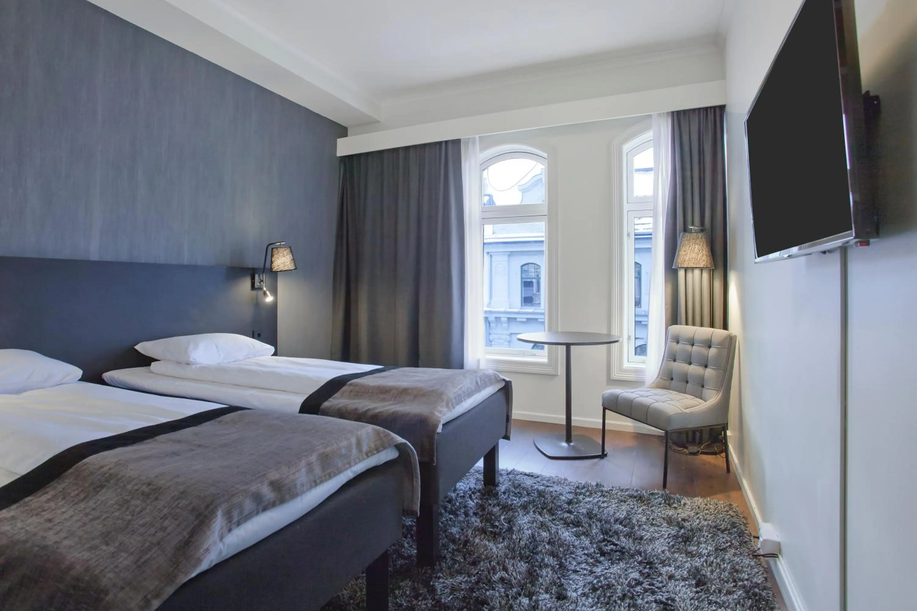 Photo of the whole room, Bed in Saga Hotel Oslo Central